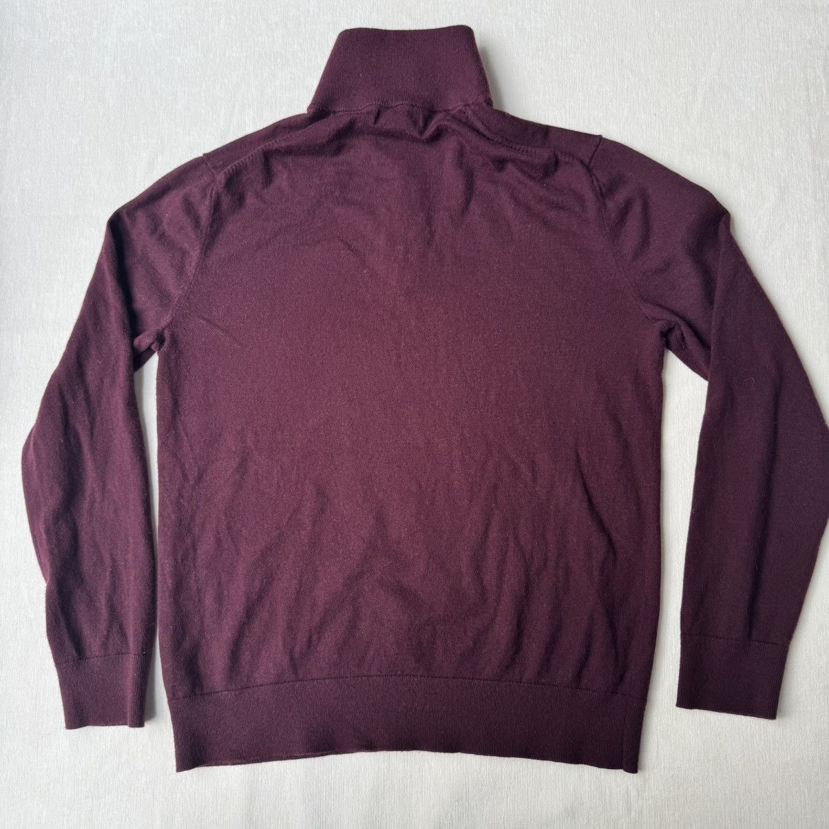 Banana Republic Banana Republic Mens M Quarter Zip Pima/Cashmere Size US M / EU 48-50 / 2 - 2 Thumbnail