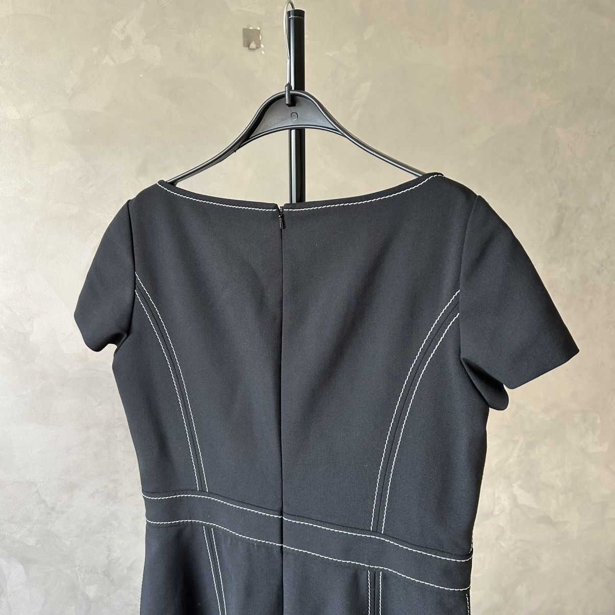Boutique Moschino Moschino Boutique Contrast Stitch Tailored Dress Size XL / US 12-14 / IT 48-50 - 7 Thumbnail