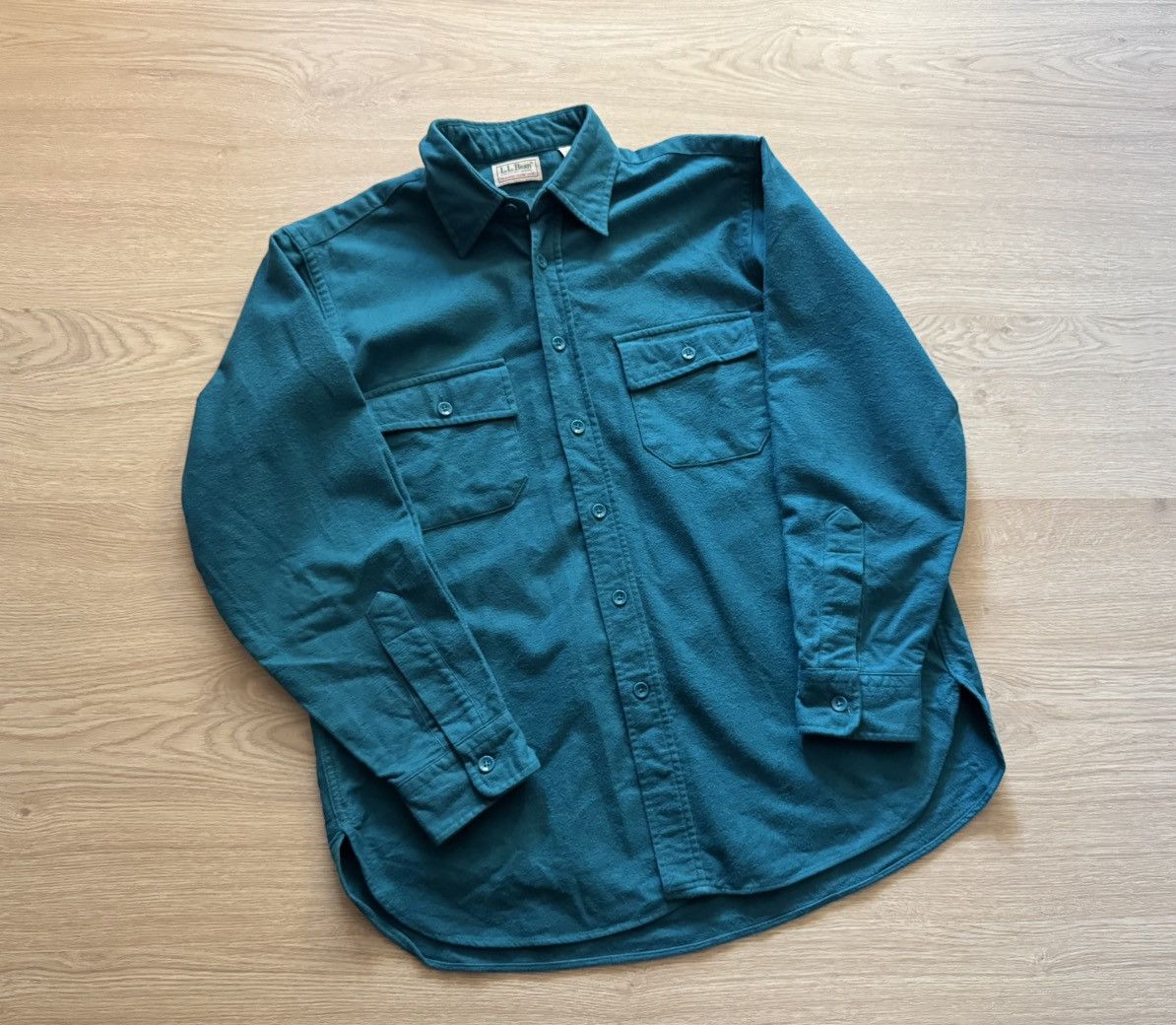 L.L. Bean Vintage 90’s L.L.Bean Made in USA Flannel Shirt Size US L / EU 52-54 / 3 - 1 Thumbnail