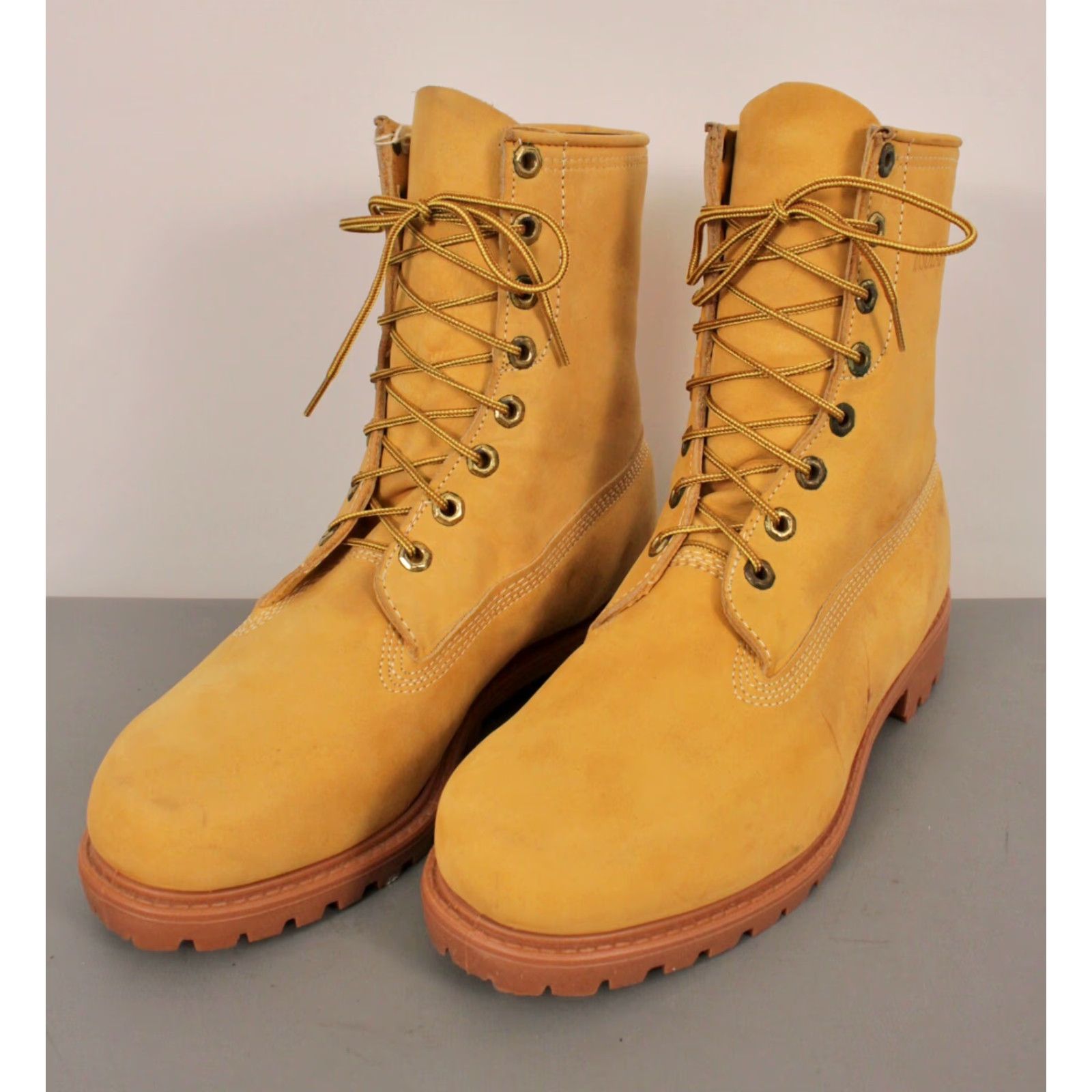 Vintage VTG Hunting Boots Watershed Boots Adult 9 Beige Outdoors Mens 1960s 1970s Vintage Original Leather Shoes/Boots Size US 9 / EU 42 - 2 Thumbnail