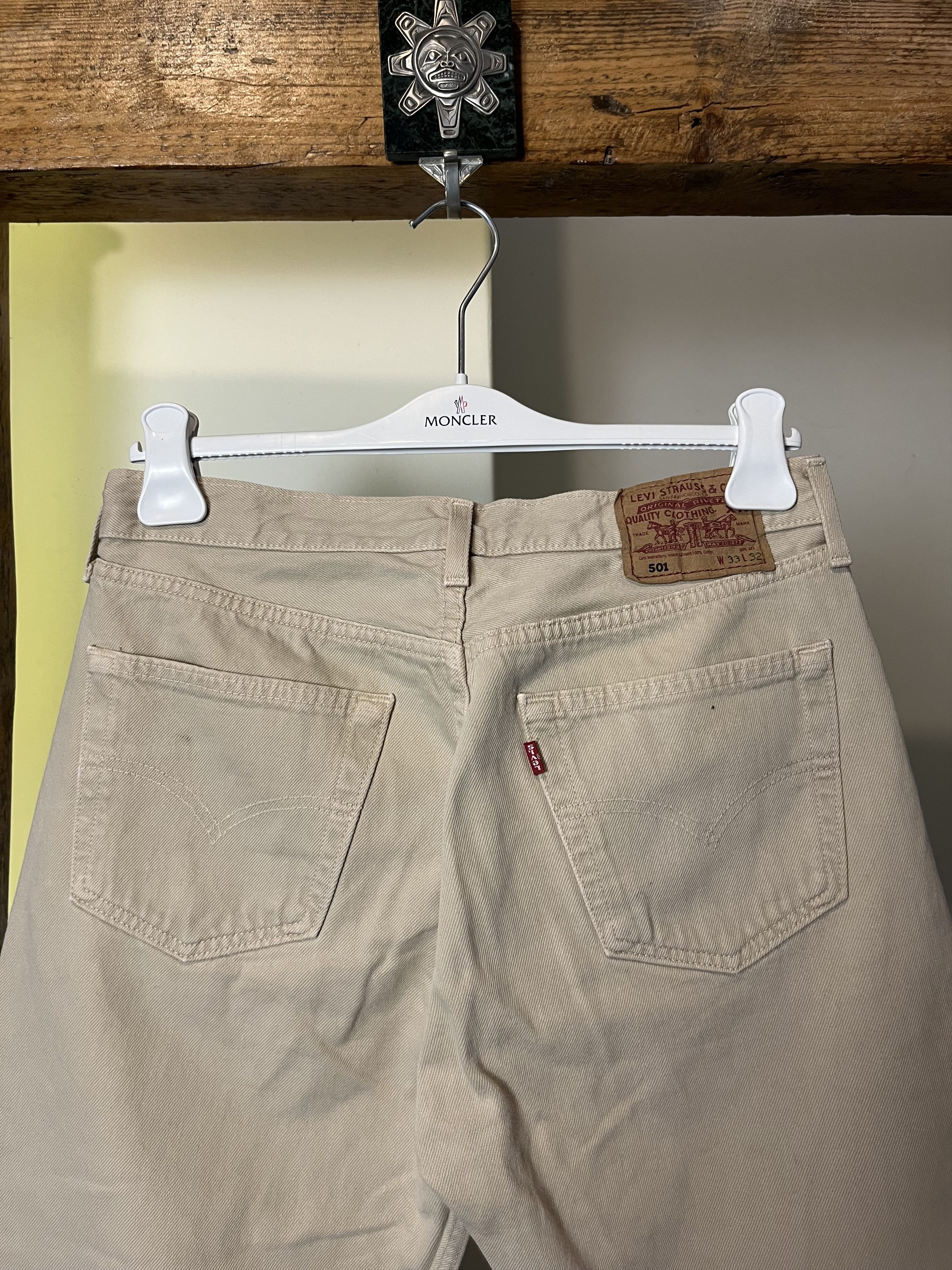 Levi's × Levi's Vintage Clothing × Vintage 1999 Vintage Levis 501 Beige W33 L32 Size US 33 - 4 Thumbnail