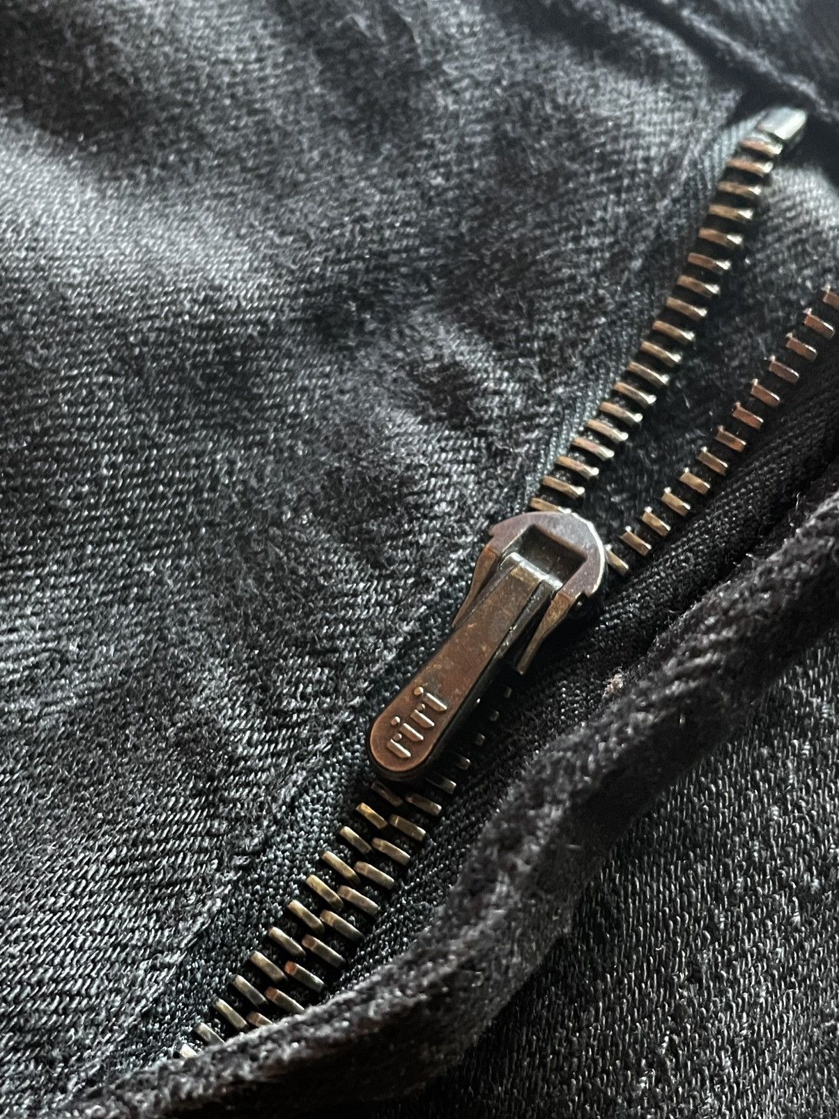 Number (N)ine Number (N)ine AW06 Noir “PAIN” Crying Heart Coated Denim Size US 32 / EU 48 - 7 Thumbnail