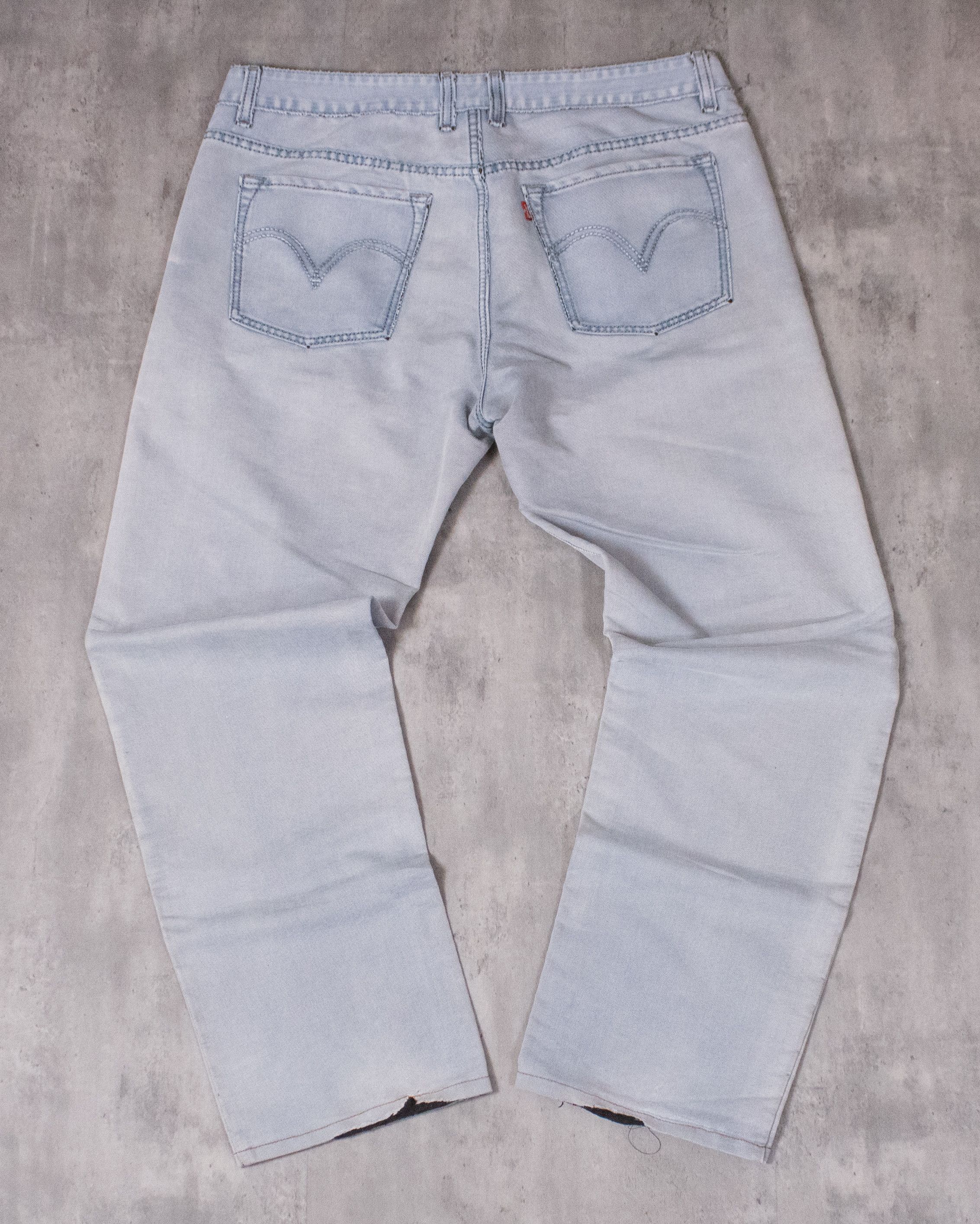 Levi's Vintage Clothing × Vintage Y2K 2000's Levis 514 Lightwash Baggy Fit Wide Denim Pant's Size US 37 - 13 Thumbnail