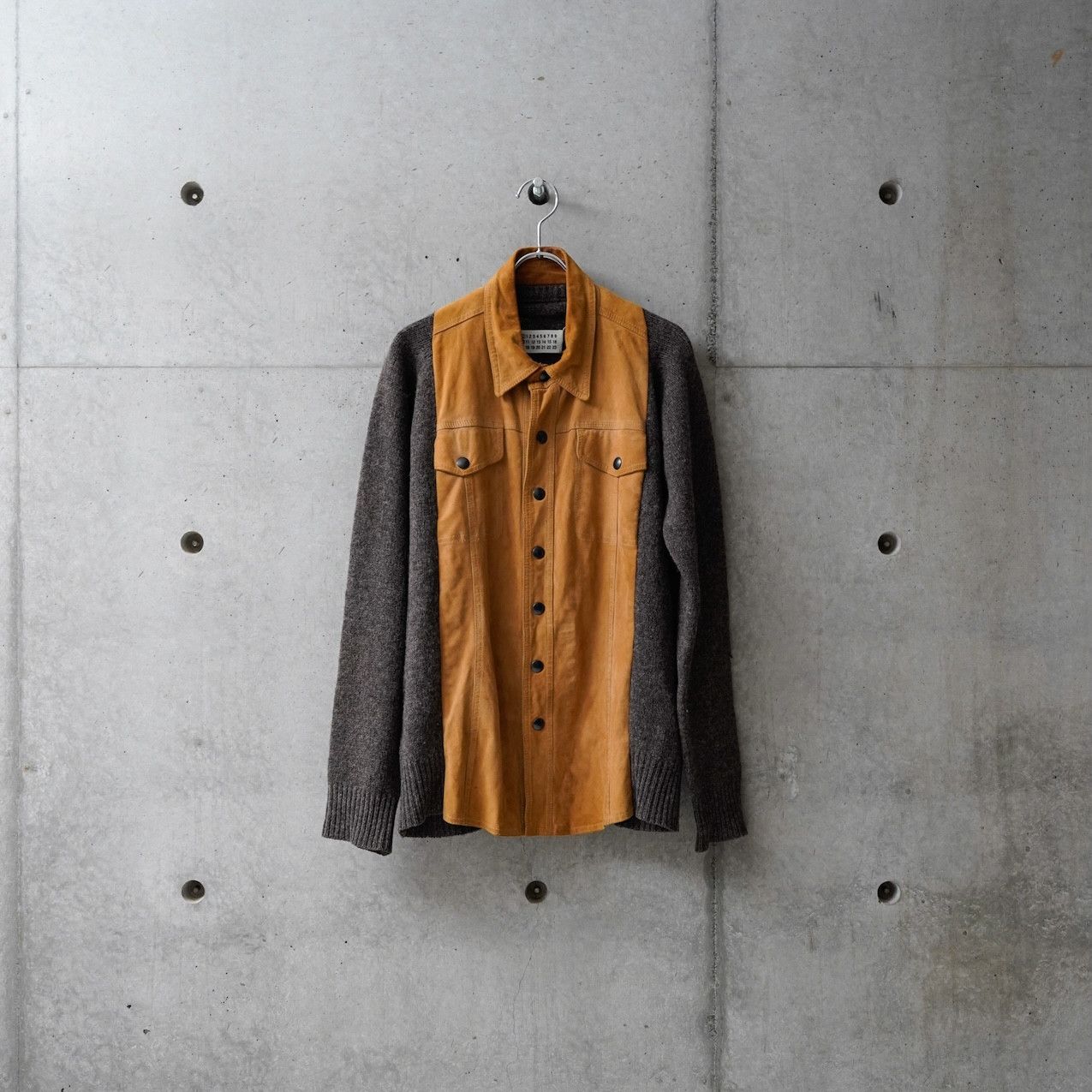 Maison Margiela MAISON MARTIN MARGIELA AW04 'ARTISANAL'WOOL SUEDE SWEATER Size US M / EU 48-50 / 2 - 1 Thumbnail