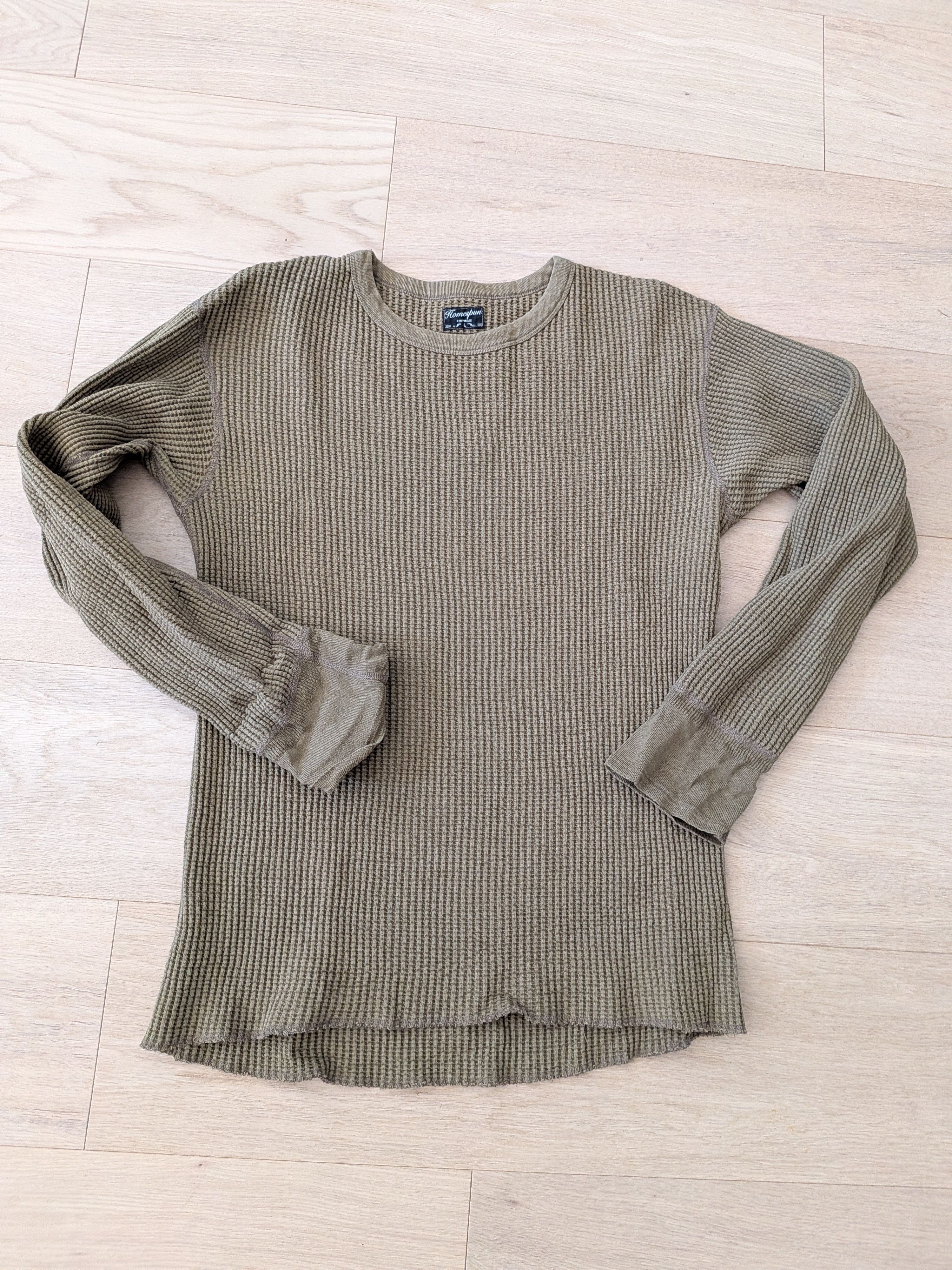 Made in Canada - Homespun Knitwear Waffle Thermal - Size L