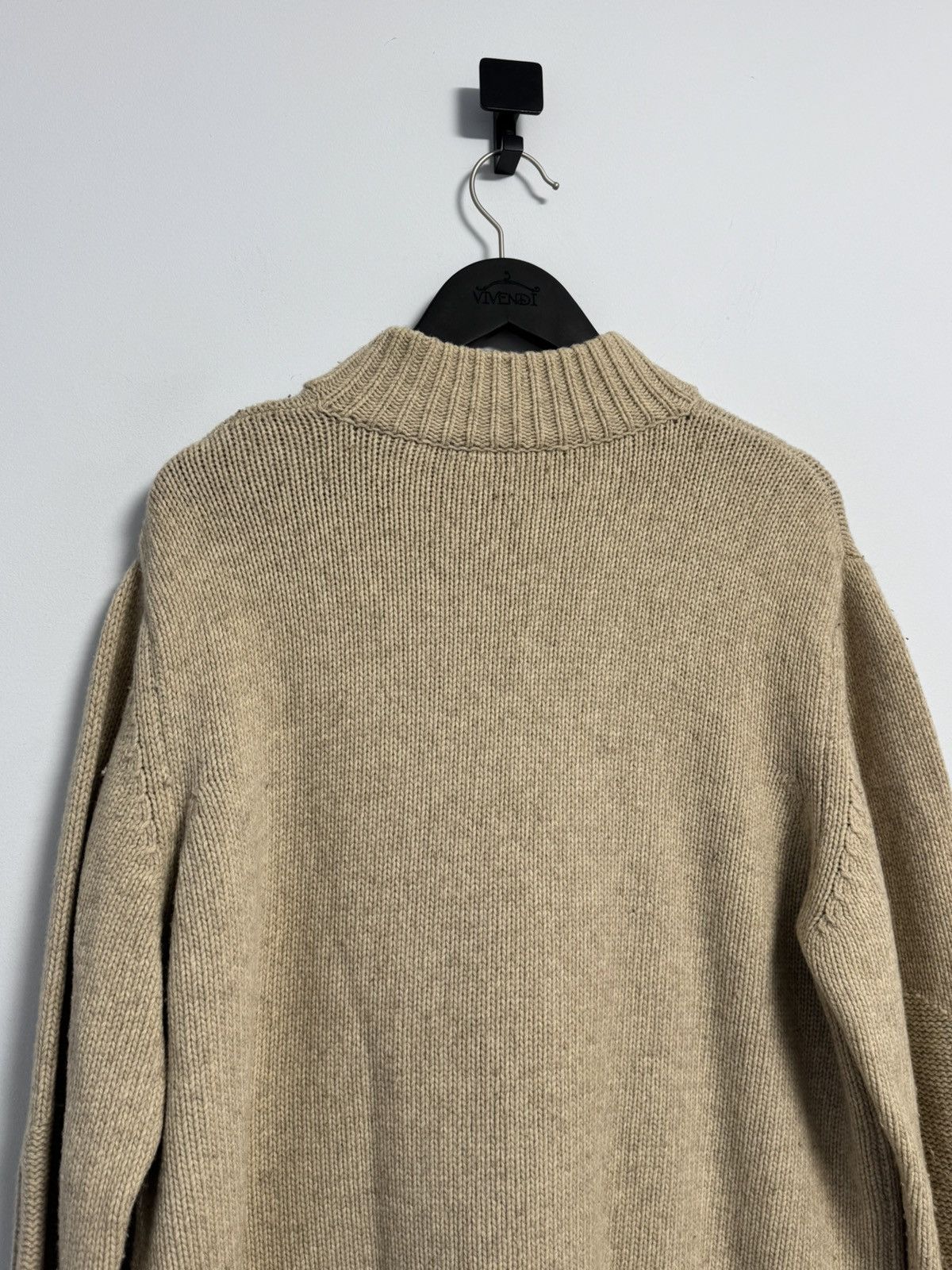 Fred Perry Fred Perry 1/4 Zip Sweater Wool Beige Vintage 90’s Hype Size US XL / EU 56 / 4 - 15 Thumbnail