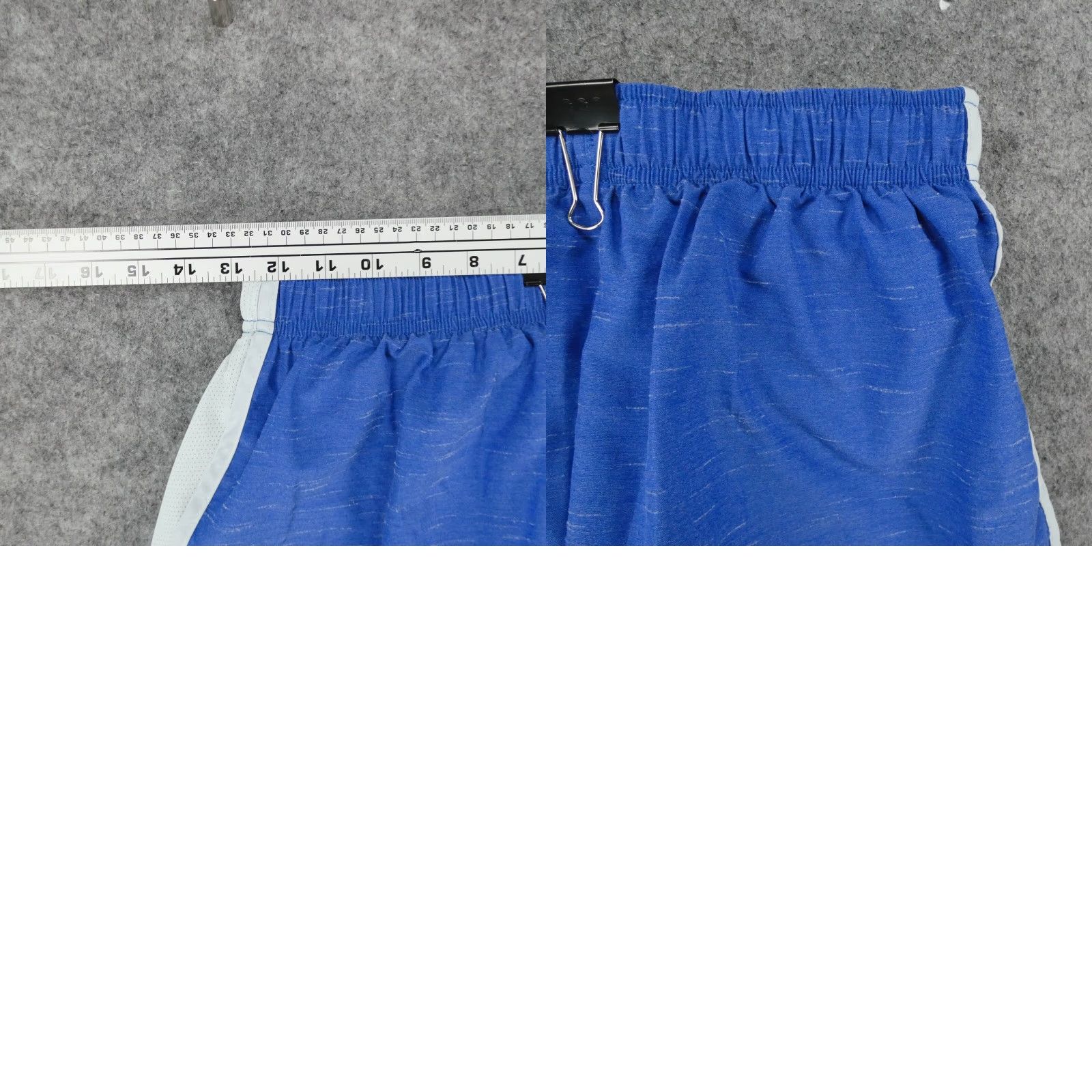 Nike Nike Shorts Womens Medium Blue White Lined Elastic Waist Running Dri-Fit Size 26" / US 2 / IT 38 - 9 Thumbnail