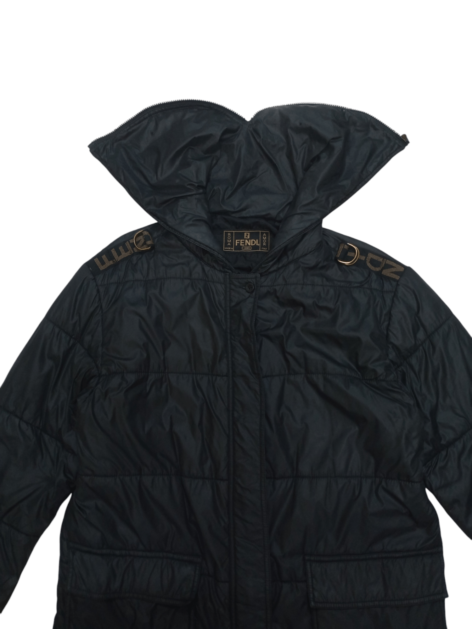Fendi Rare Vintage Fendi Puffer Hoodie Jacket Size US L / EU 52-54 / 3 - 8 Thumbnail