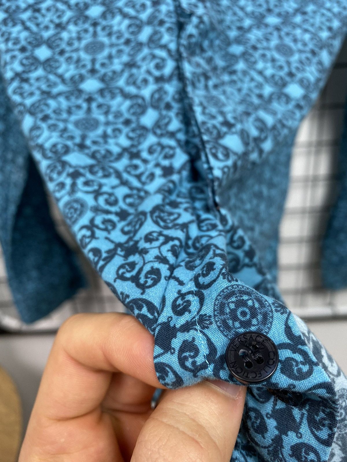 Versace Versace collection All over print shirt Men 16/42 Blue Size US L / EU 52-54 / 3 - 17 Thumbnail