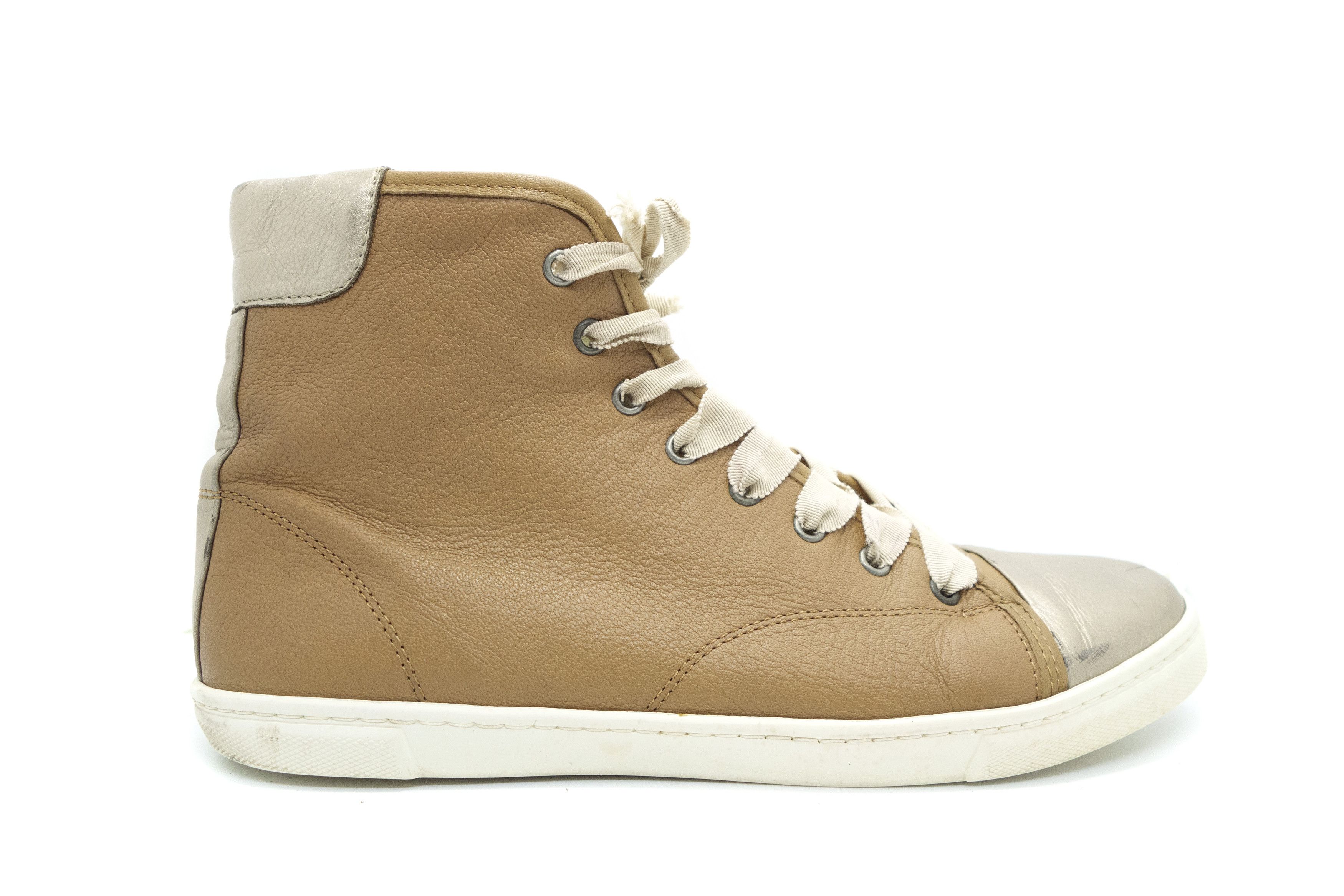 Lanvin 00S Leather Hi-Top Sneakers Vintage Size US 9 / EU 42 - 2 Thumbnail