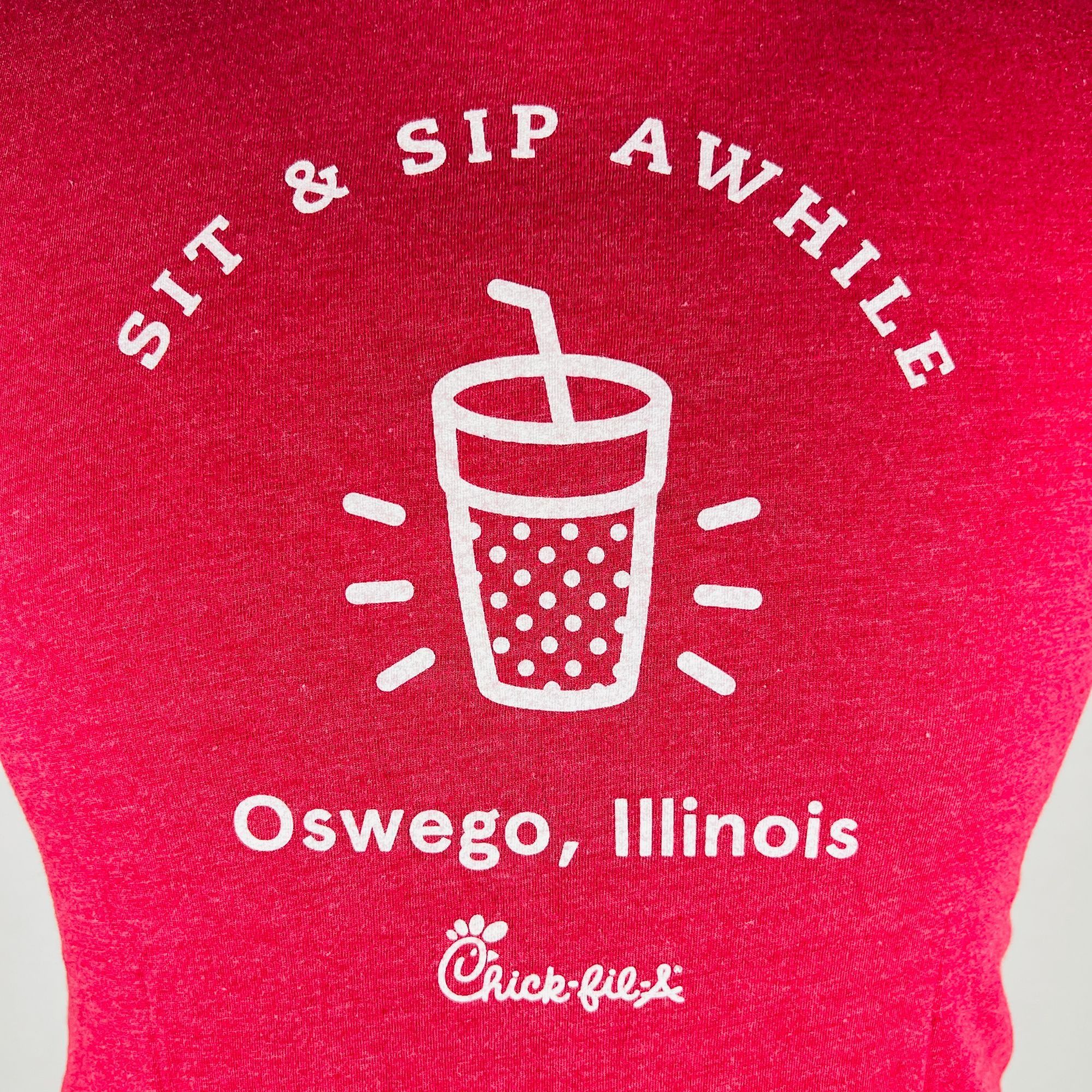 Other Chick-fil-A Oswego Illinois Sit & Sip Awhile Small T-Shirt S Size US S / EU 44-46 / 1 - 2 Thumbnail