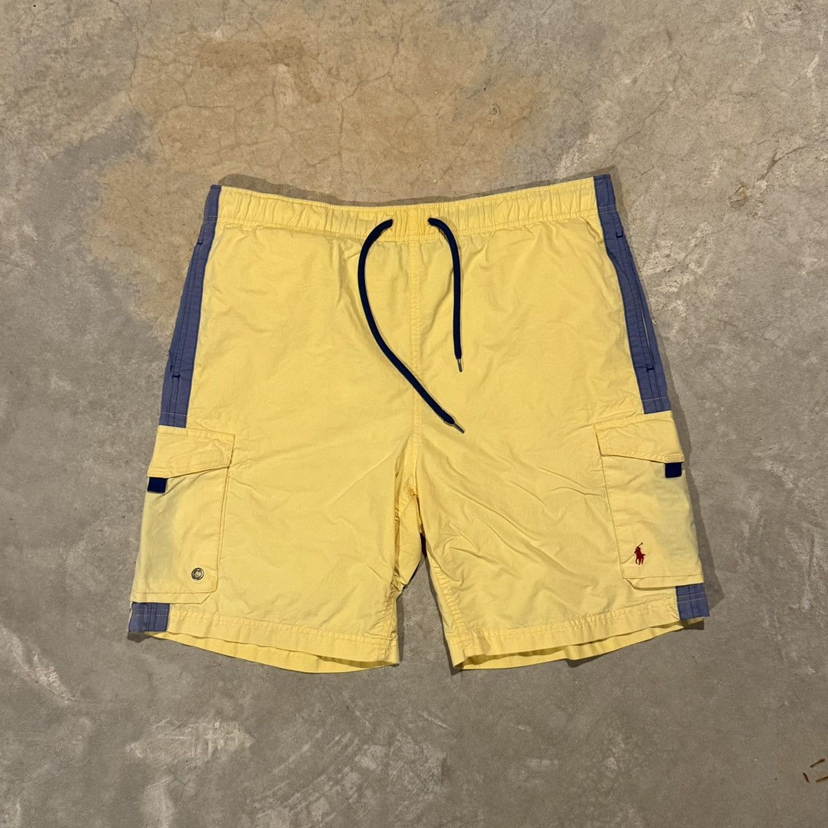 Polo Ralph Lauren Vintage 1990s Polo Sport Faded Pony Board Shorts ERD Grunge Size US 36 / EU 52 - 1 Thumbnail