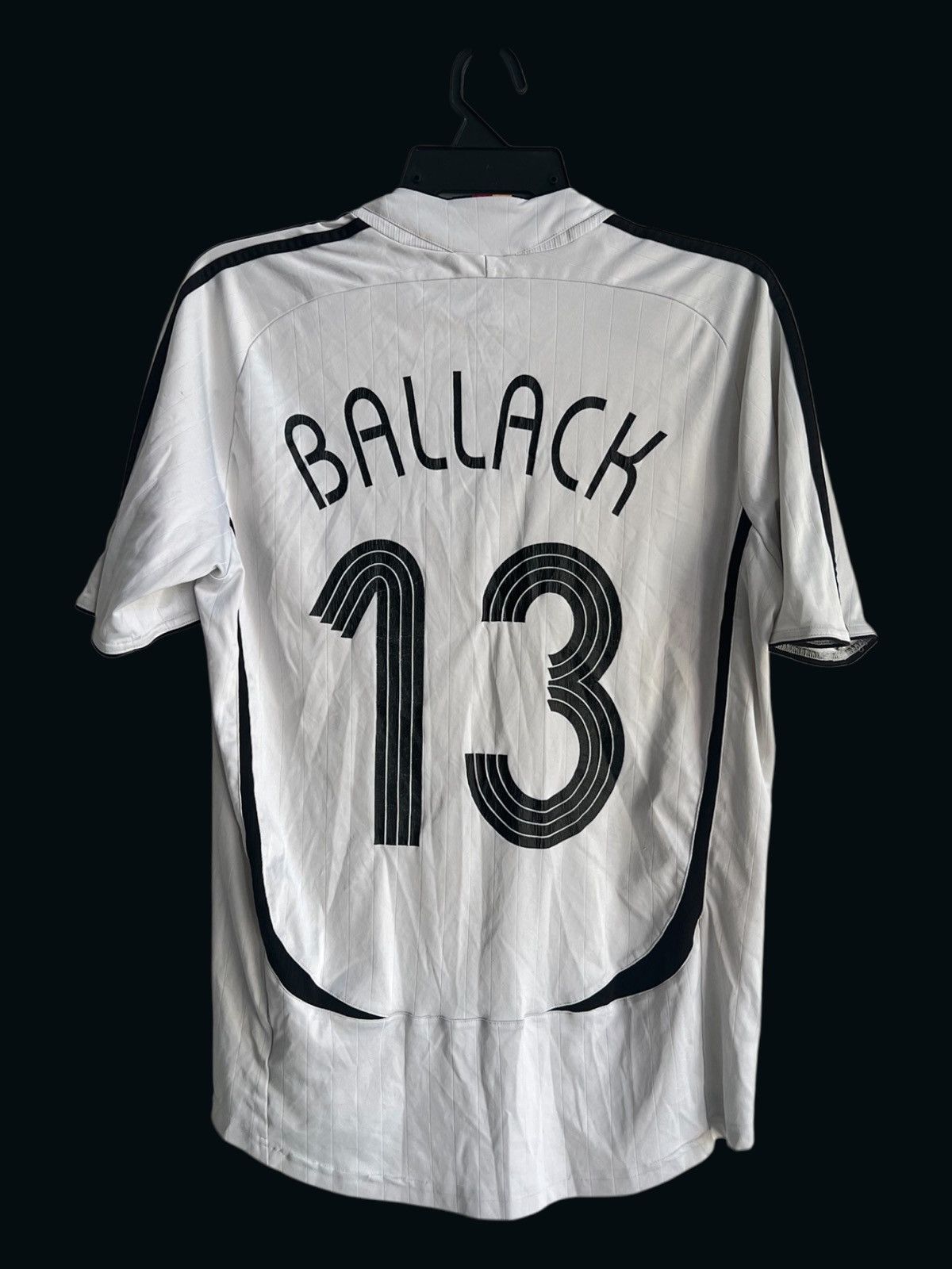 Adidas Original Vintage 2005-06 Adidas Germany Ballack Home Jersey Size US M / EU 48-50 / 2 - 2 Thumbnail