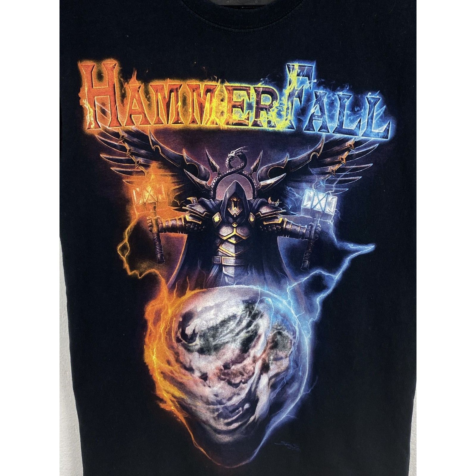 Band Tees 00s Vintage Hammerfall 2009 Tour T-Shirt In Black Size US S / EU 44-46 / 1 - 2 Thumbnail
