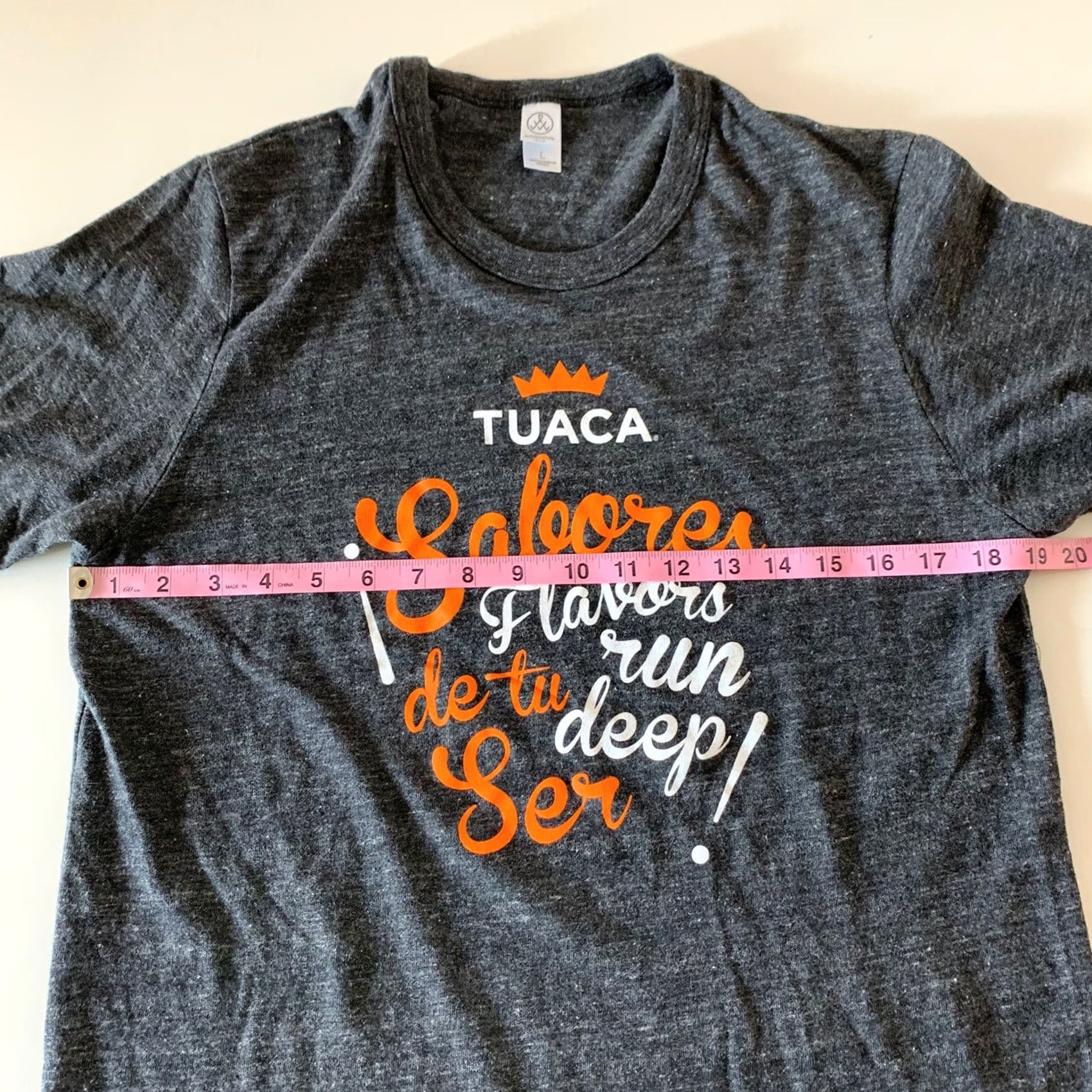 Alternative Apparel Tuaca Flavors Run Deep Short Sleeve T-Shirt Mens L Gray Alternative Apparel Shirt Size US L / EU 52-54 / 3 - 3 Thumbnail