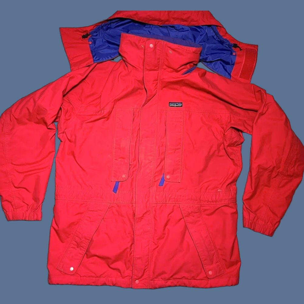 Patagonia Patagonia Jacket Windbreaker Red Full Zip M Men Message: Removable Hood at 30.5” Length Size US M / EU 48-50 / 2 - 1 Thumbnail