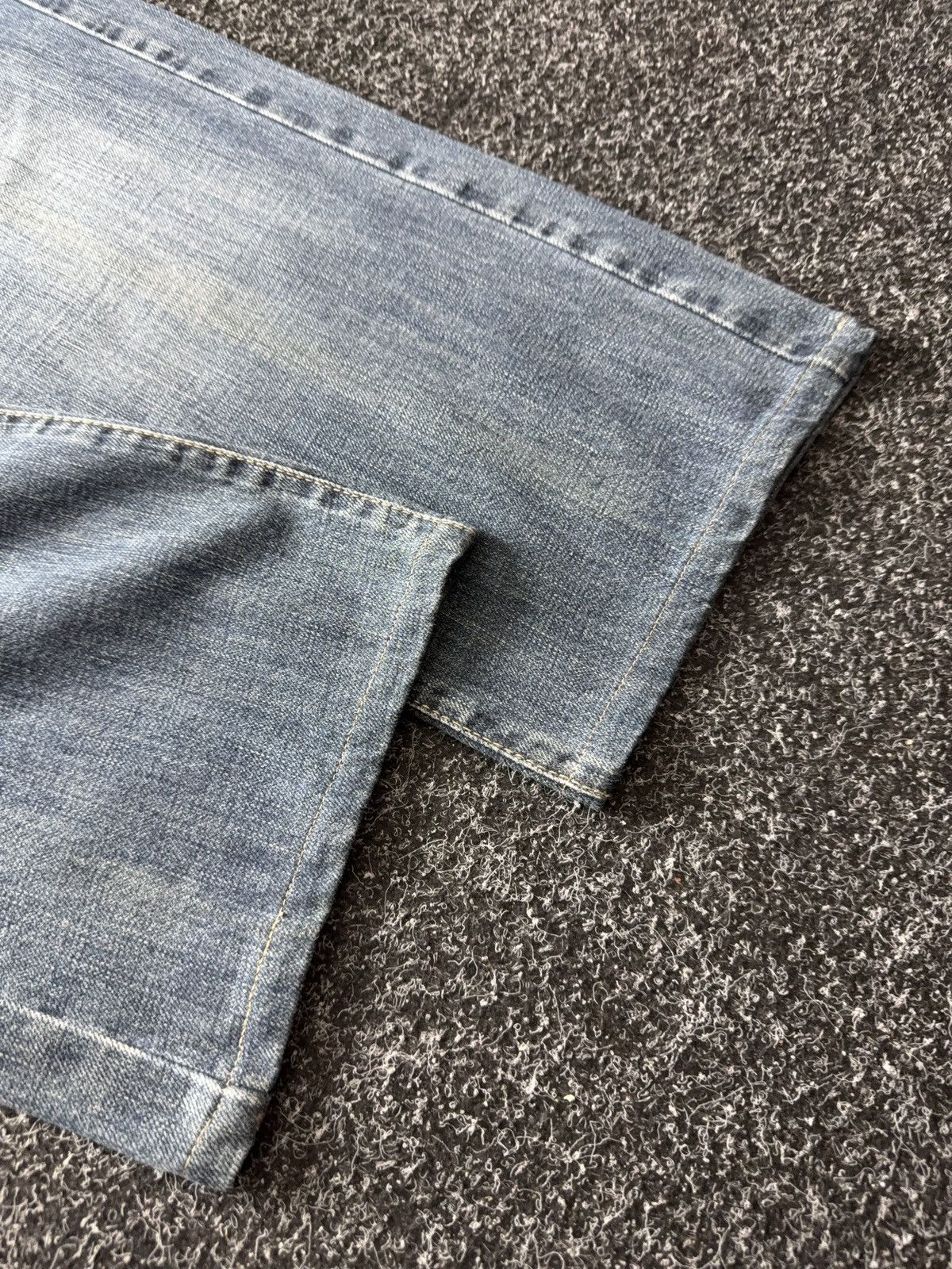 Hugo Boss Vintage 00s Distressed Hugo Boss Orange Blue Denim Jeans Size US 34 / EU 50 - 4 Thumbnail