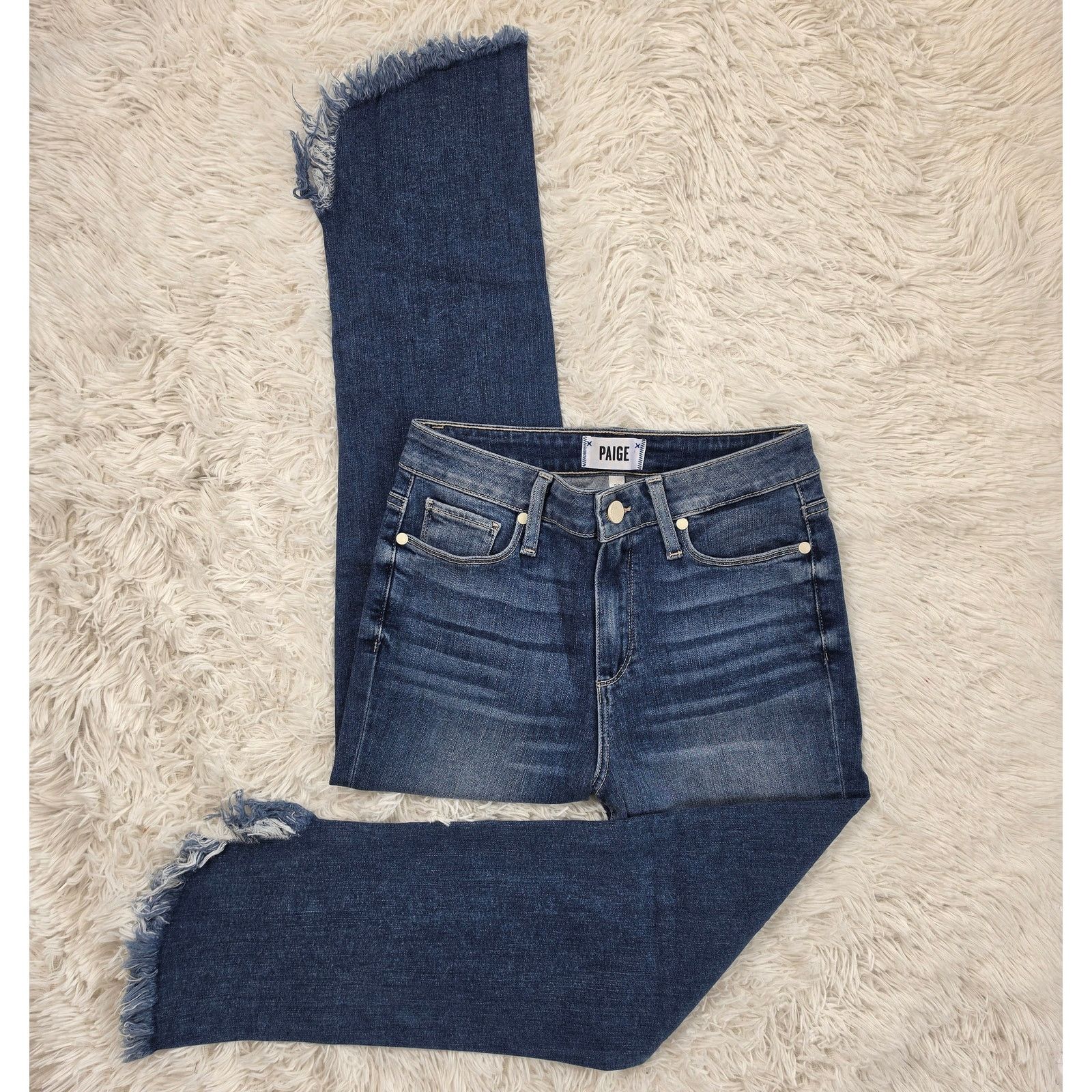Paige Paige Hoxton Straight Crop Jeans 26 / 2 Size 26" / US 2 / IT 38 - 1 Thumbnail