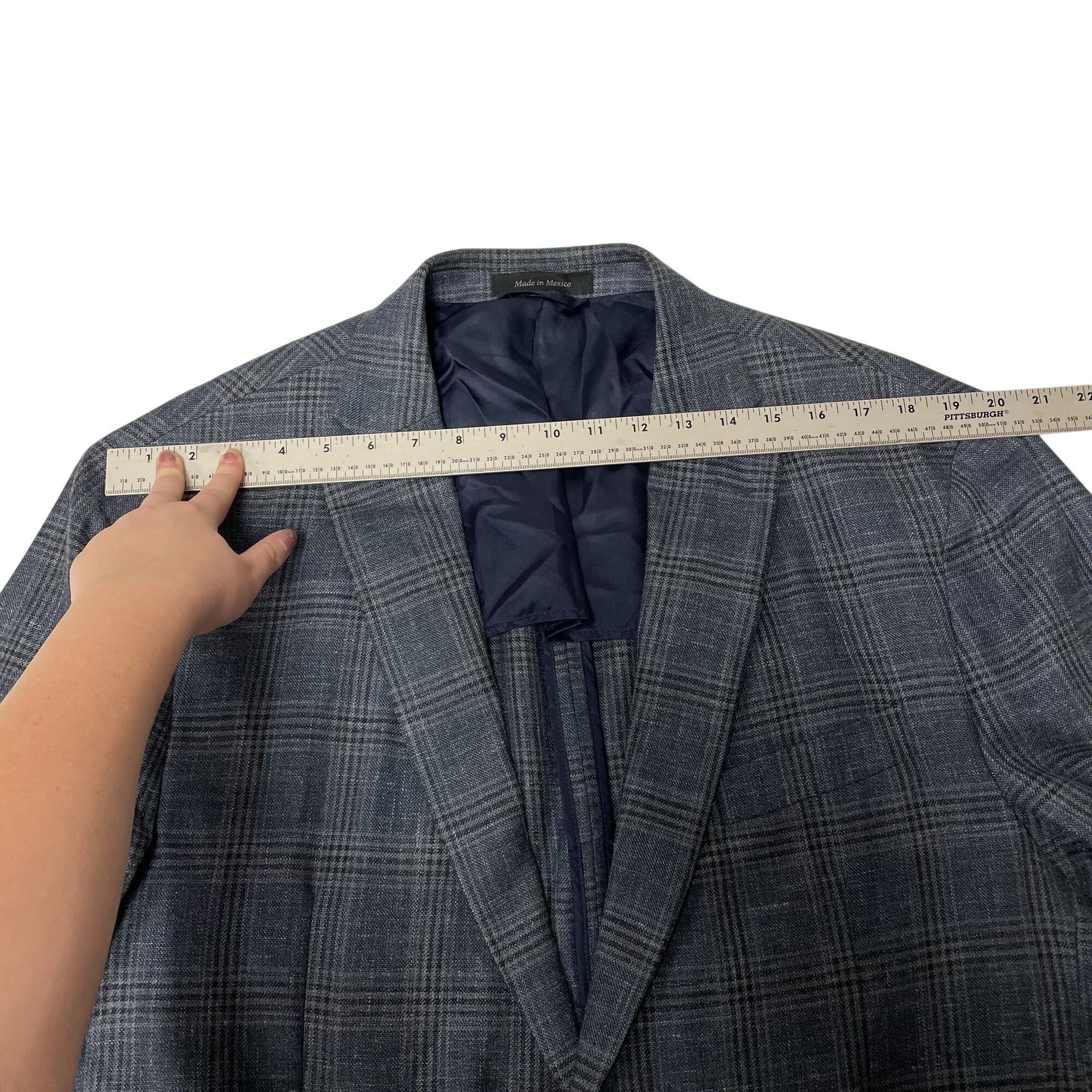 Ralph Lauren Vtg Ralph Lauren Sport Coat PLAID CHECK Silk Linen Jacket Size 42R - 10 Thumbnail