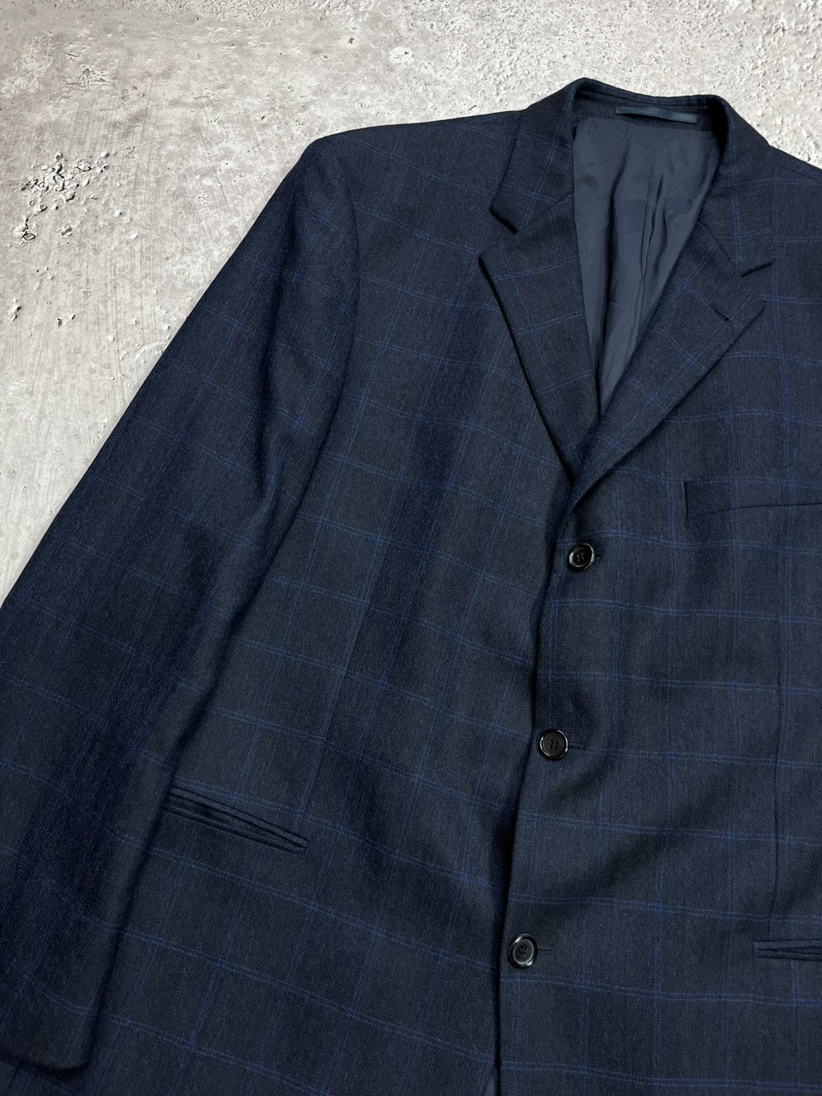Hugo Boss Hugo Boss Einstein Wool Cashmere Navy Blazer Jacket Size 58 Size US XXL / EU 58 / 5 - 3 Thumbnail