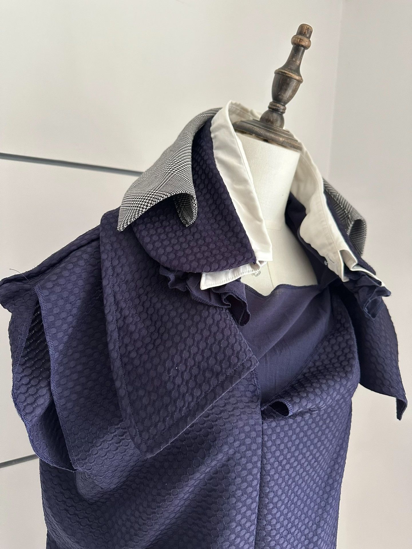 Comme des Garcons Comme des Garcons 07SS Long Dress with layered collar| Size L / US 10 / IT 46 - 6 Thumbnail