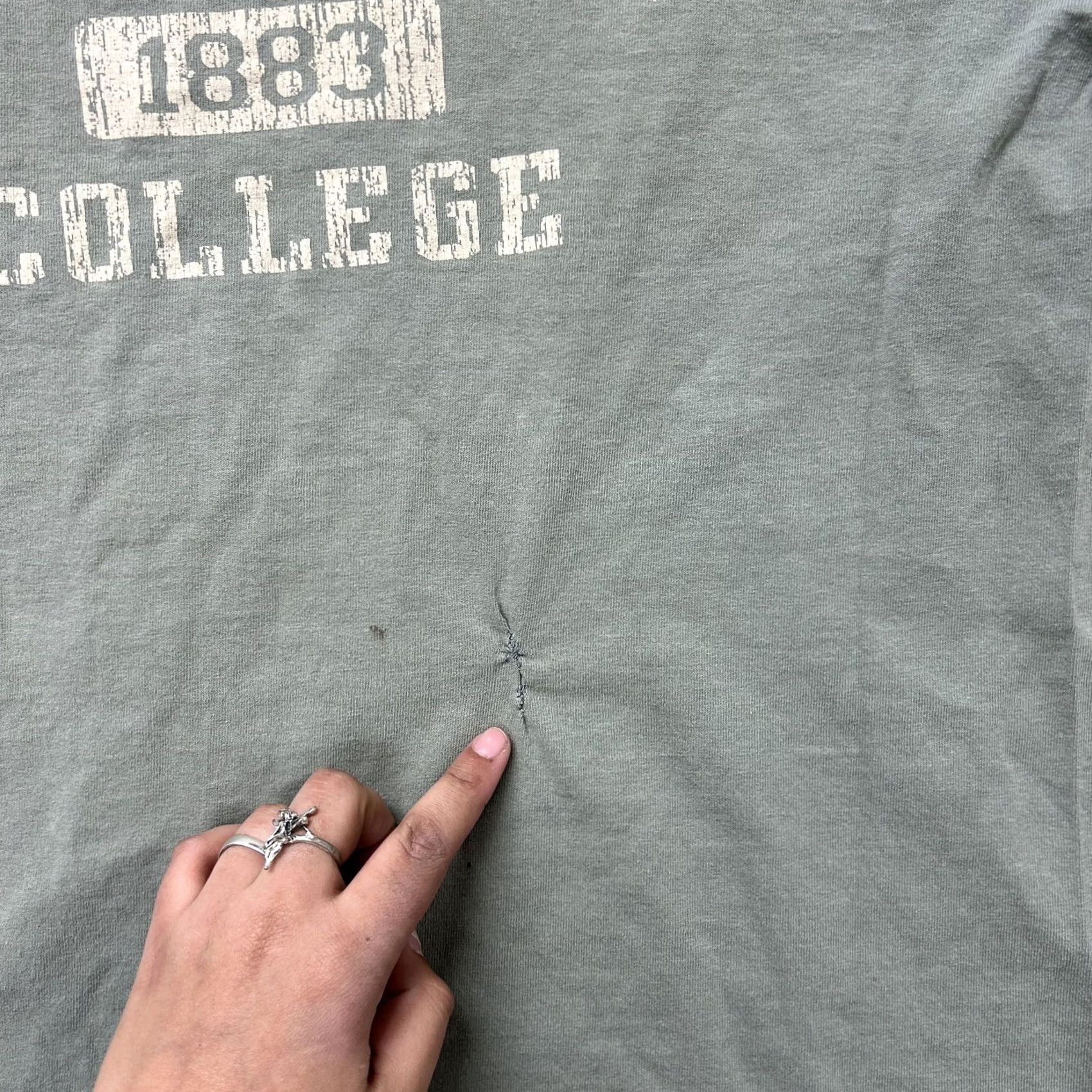 Vintage VINTAGE Camp David Shirt Mens Large Green 1883 Tee T-Shirt USA/Houghton College Graphic Print Size US L / EU 52-54 / 3 - 3 Thumbnail