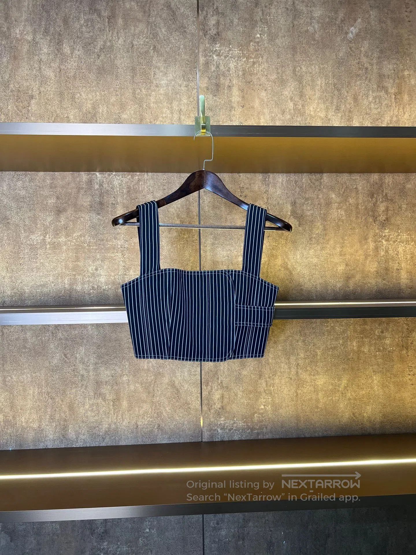 Dior Dior Striped Cropped Tank Top. Size XS / US 0-2 / IT 36-38 - 1 Thumbnail