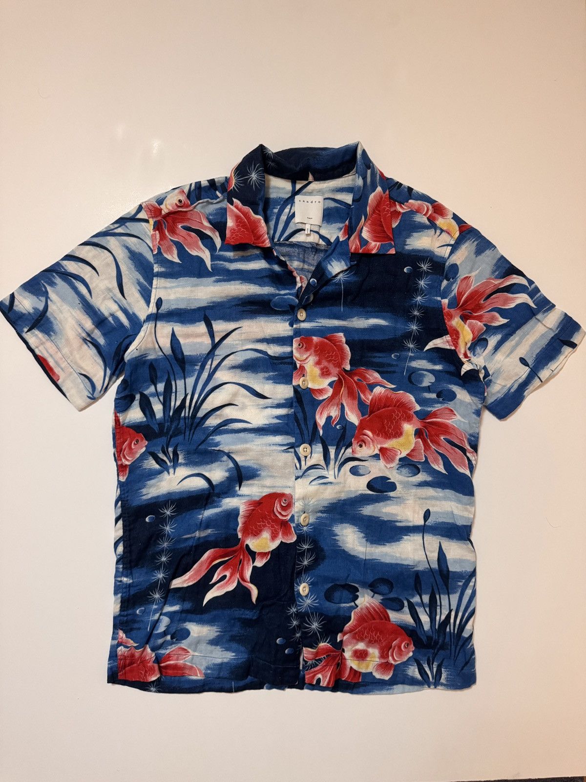 Sandro Sandro Short sleeve button up Size US S / EU 44-46 / 1 - 1 Thumbnail