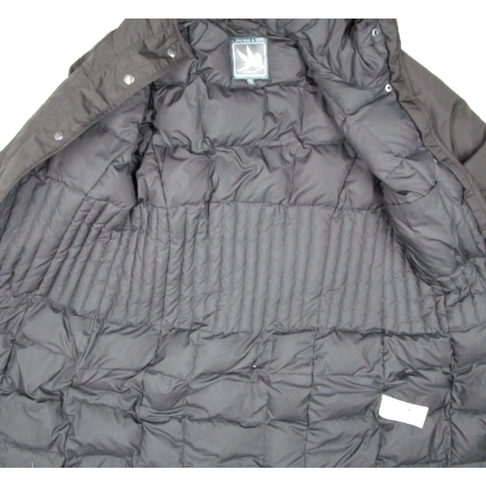 Vintage Spiewak Sons Jacket Women Medium Black Duck Down Full Zip Belted Puffer Gorpcore Size M / US 6-8 / IT 42-44 - 4 Thumbnail