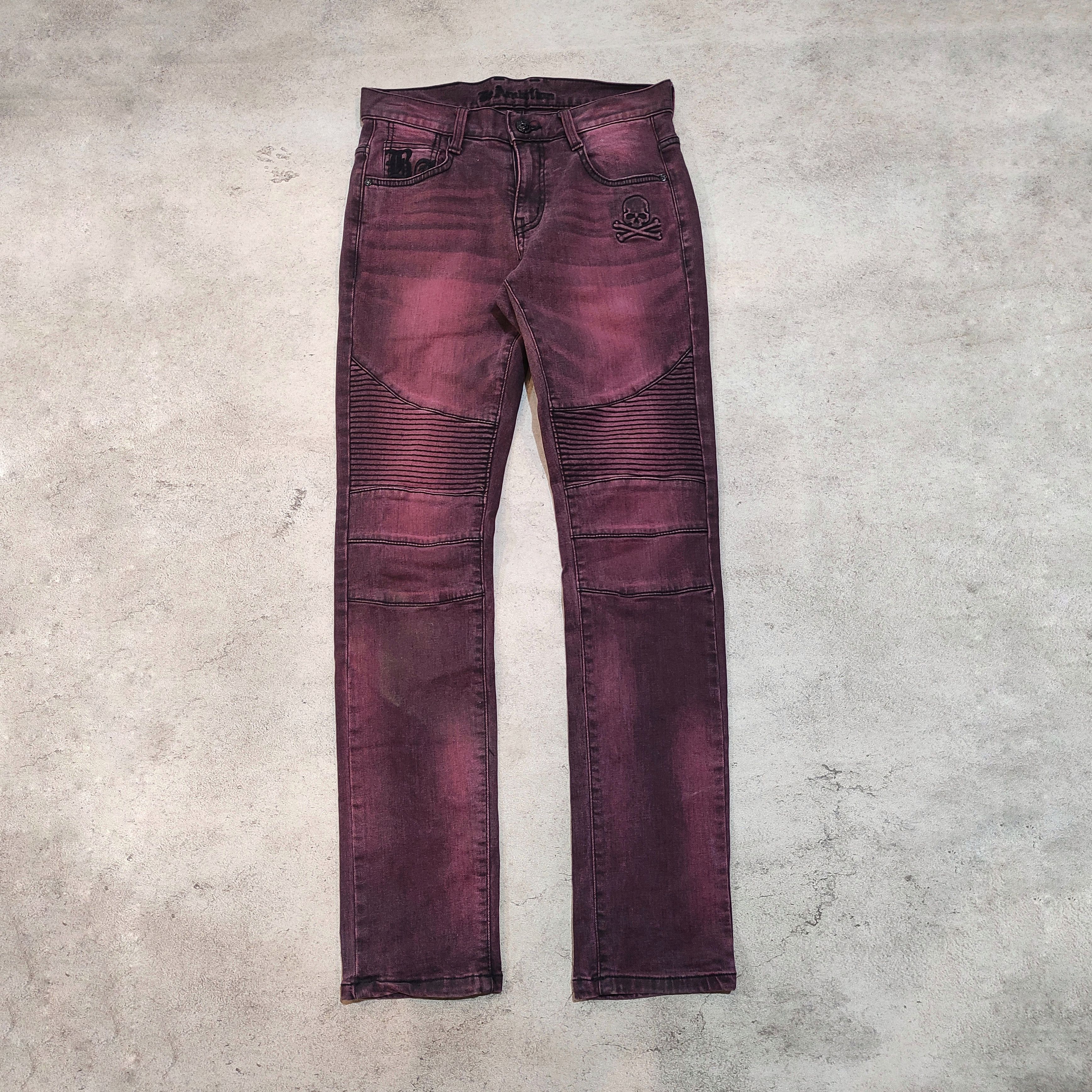 Le Grande Bleu (L.G.B.) Be Ambition Bikers Pants — early 2000s Vkei Biker Vibe Size US 28 / EU 44 - 1 Thumbnail
