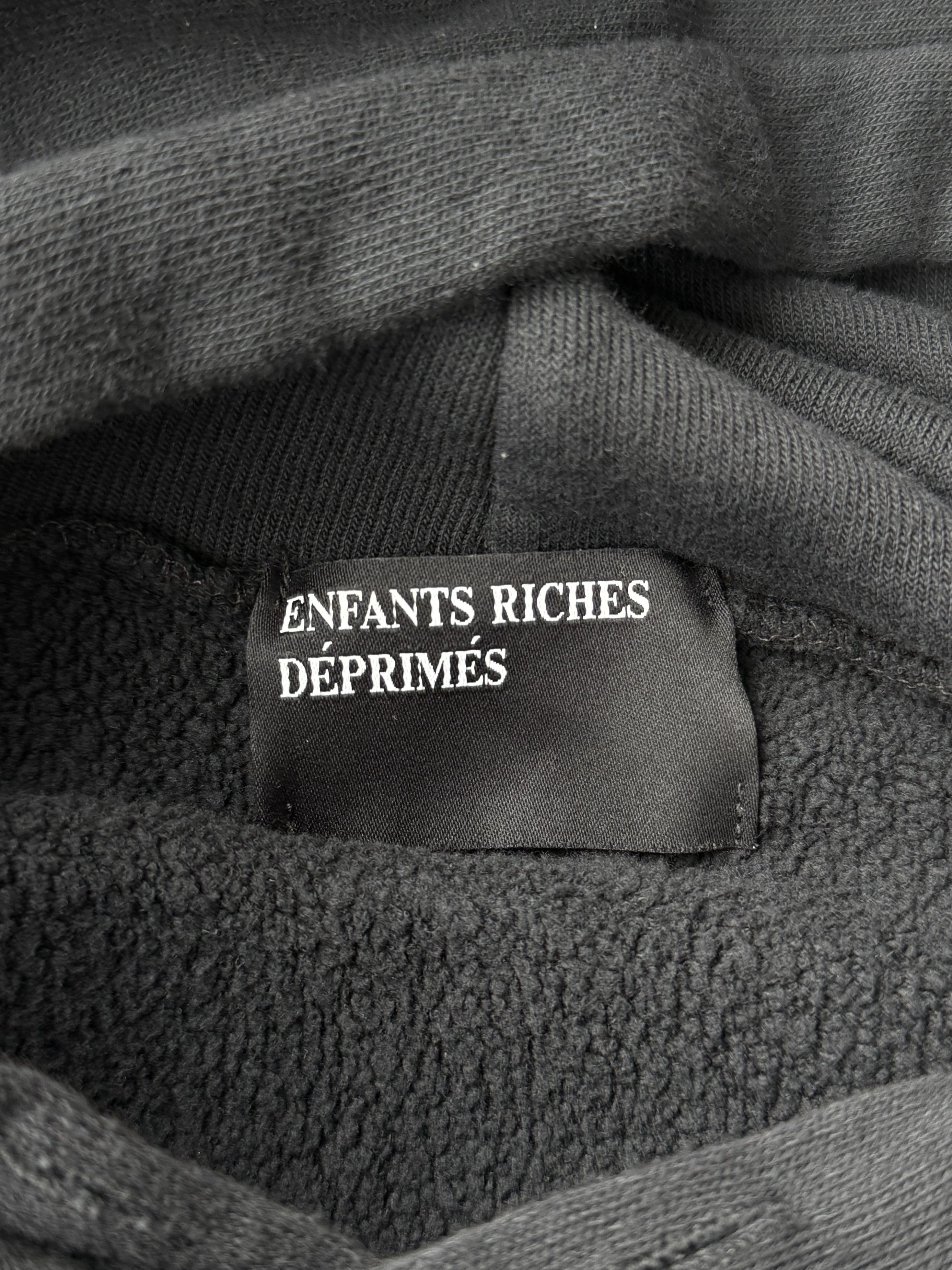 Enfants Riches Deprimes Faded Black & White Shrunken Patch Hoodie Size US S / EU 44-46 / 1 - 3 Thumbnail