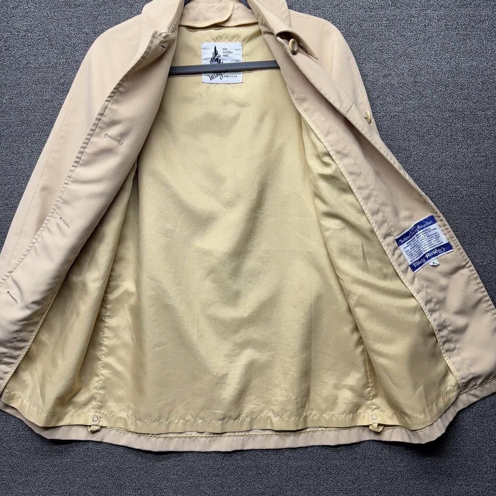 Misty Harbor VTG Misty Harbor Coat Womens 6 Beige Any Weather Union Made Size M / US 6-8 / IT 42-44 - 3 Thumbnail