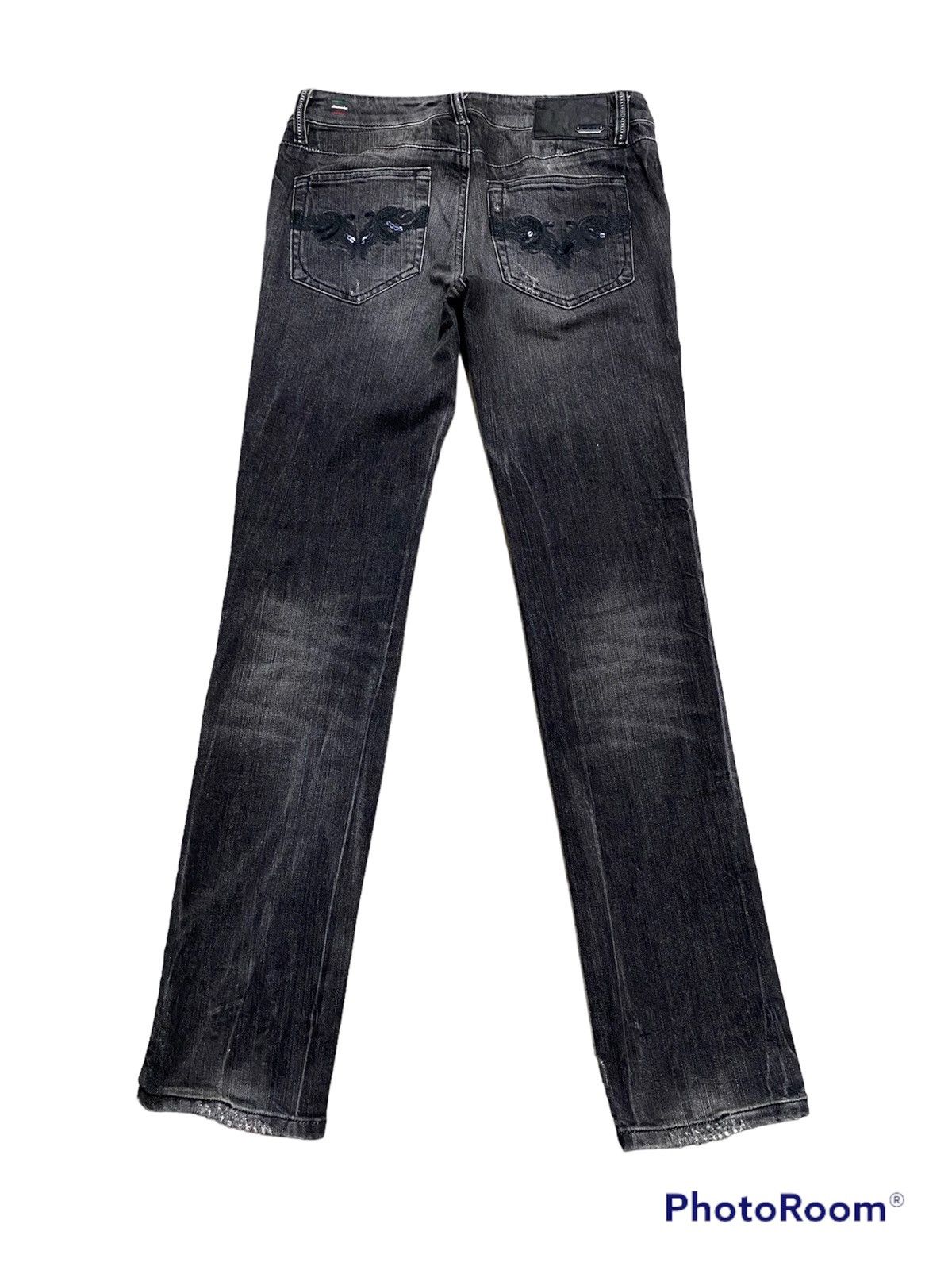 Diesel × Hysteric Glamour × Tornado Mart Diesel Cuddy Stretch Black Wash Made in Italy Size US 29 - 11 Thumbnail