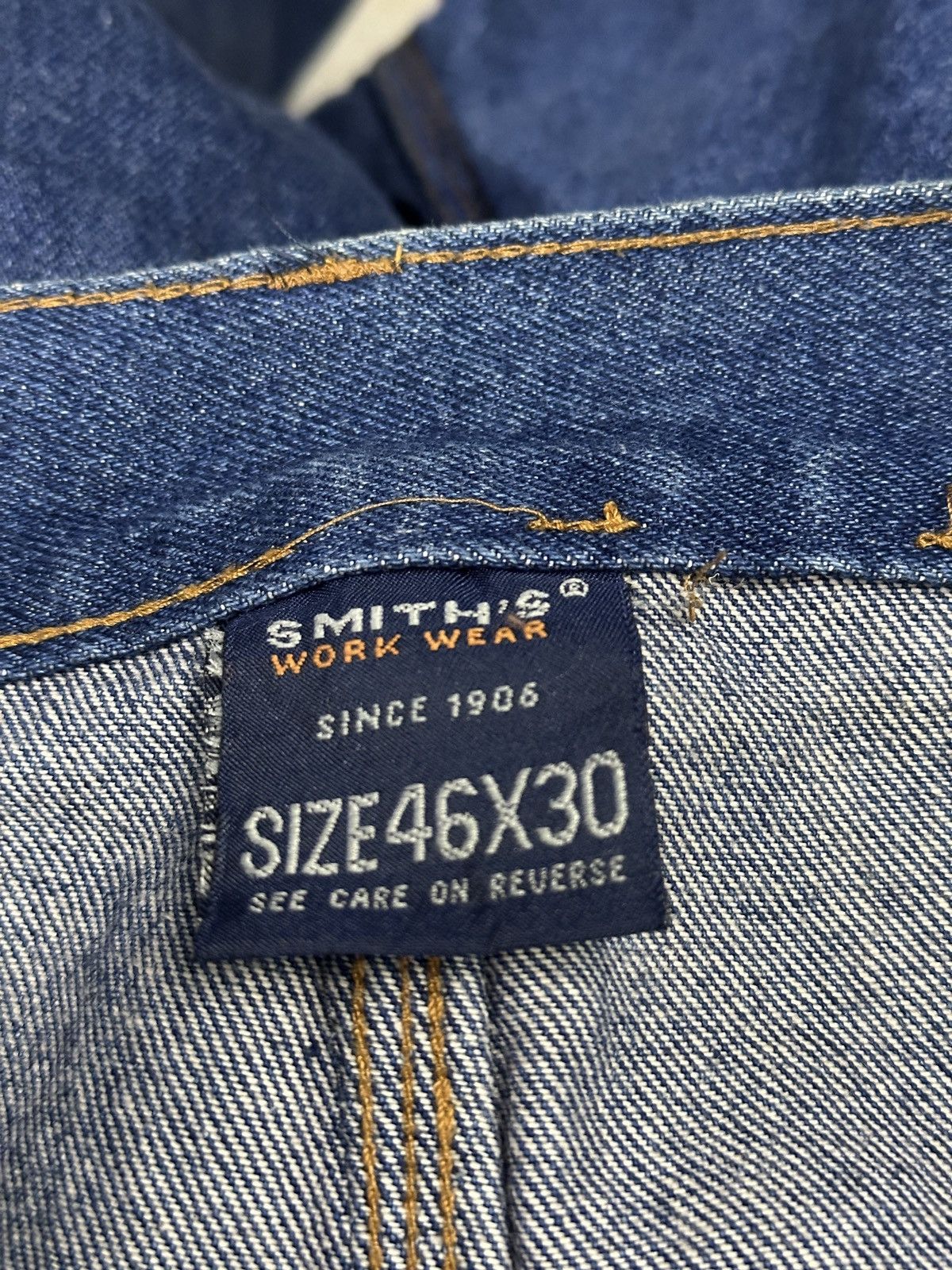 Vintage Oversize Smith's 💥 Short Denim Workwear💥 Size US 44 / EU 60 - 5 Thumbnail