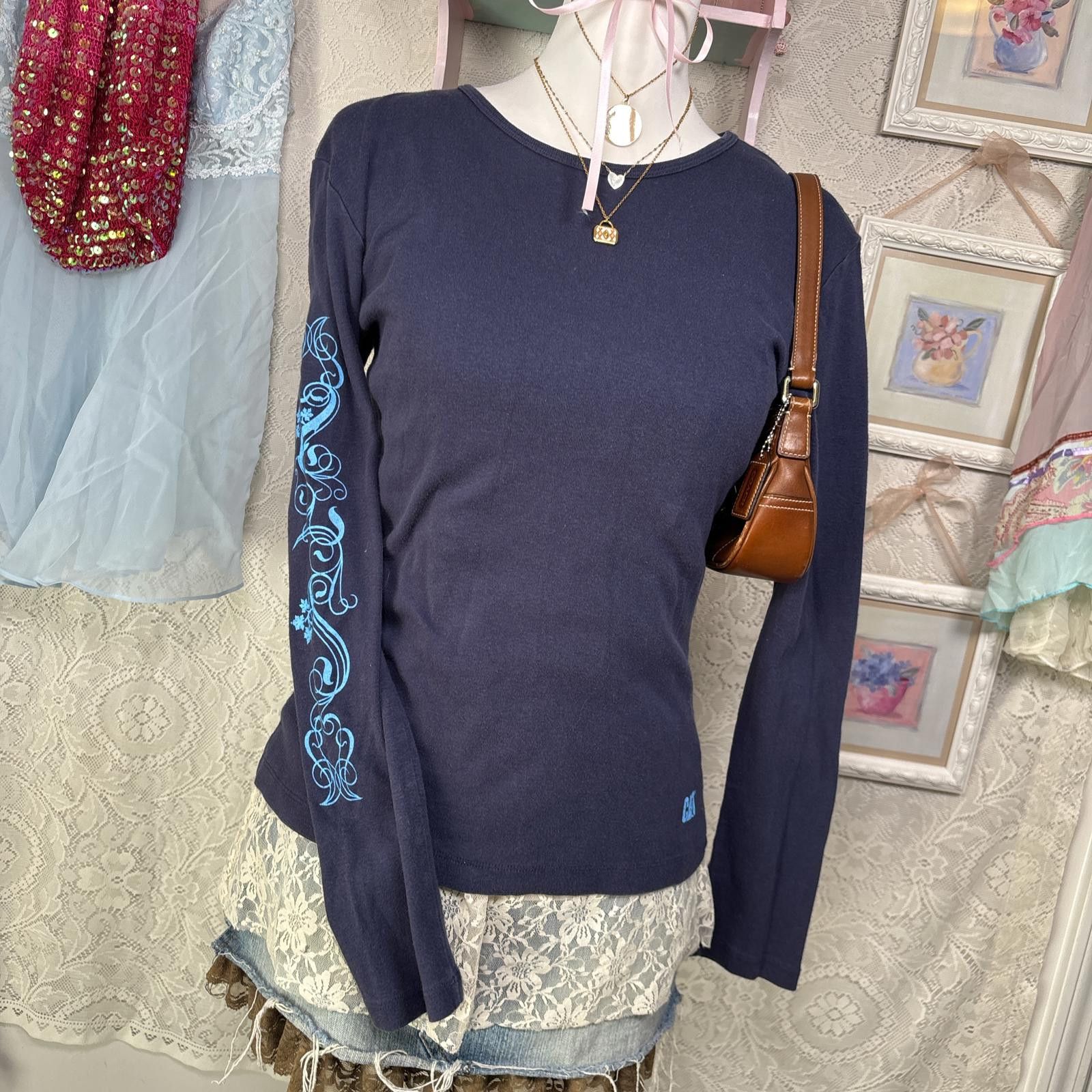 Other vintage grunge cat fitted long sleeve Size L / US 10 / IT 46 - 2 Thumbnail