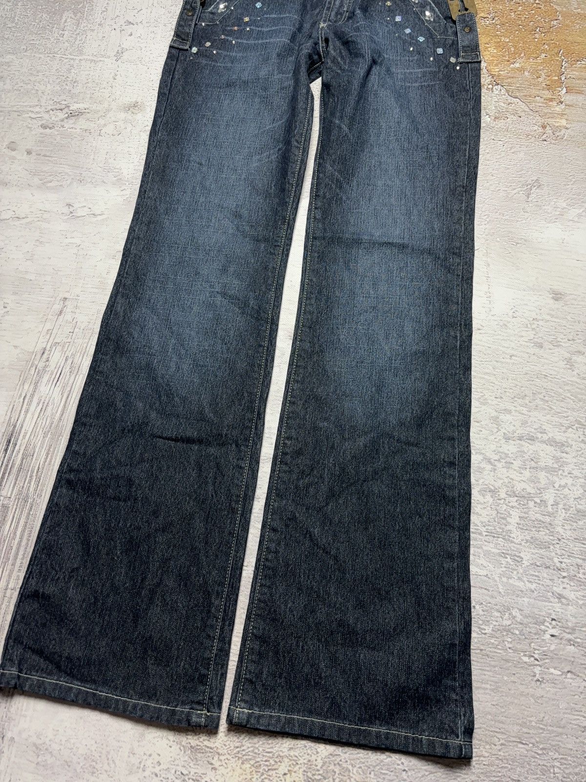 Vintage Vintage crosses denim pants avant garde pants Size 29" - 7 Thumbnail