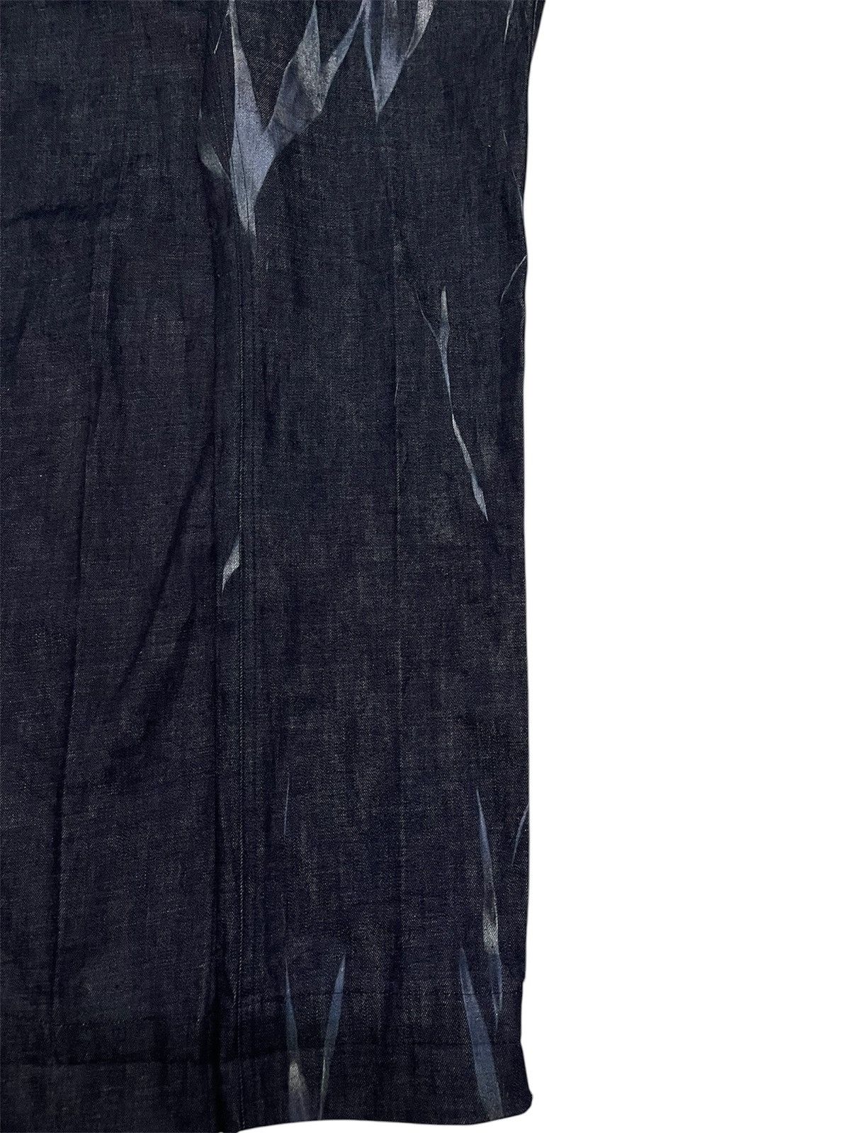 If Six Was Nine Japanese Addmake Abstract Painted Splash Art Jeans Size US 35 - 4 Thumbnail