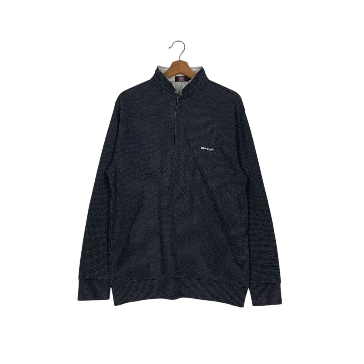 Japanese Brand MICHIKO LONDON Sport Half Zip Sweatshirt #1634-C73 Size US L / EU 52-54 / 3 - 1 Thumbnail