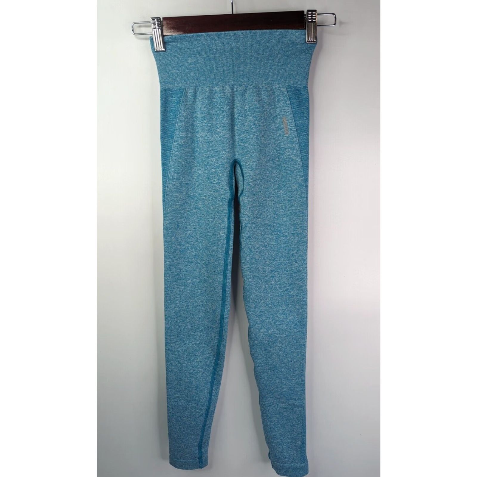 Gymshark Gymshark Leggings Women's XS Compression Blue Marl Size 26" / US 2 / IT 38 - 3 Thumbnail