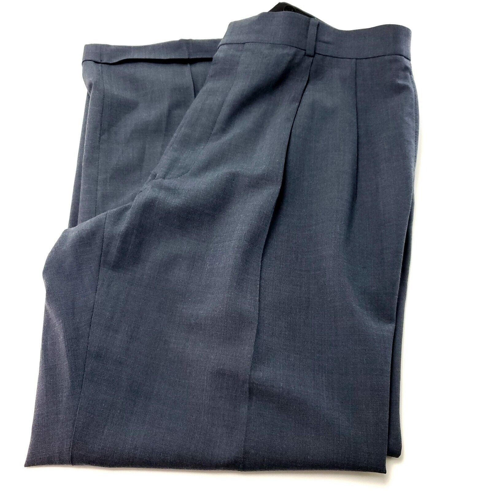 Jos. A. Bank Jos A Bank Wool 2 Button 2 Piece Suit 44L Gray 36/29 Pleated Size 44L - 3 Thumbnail