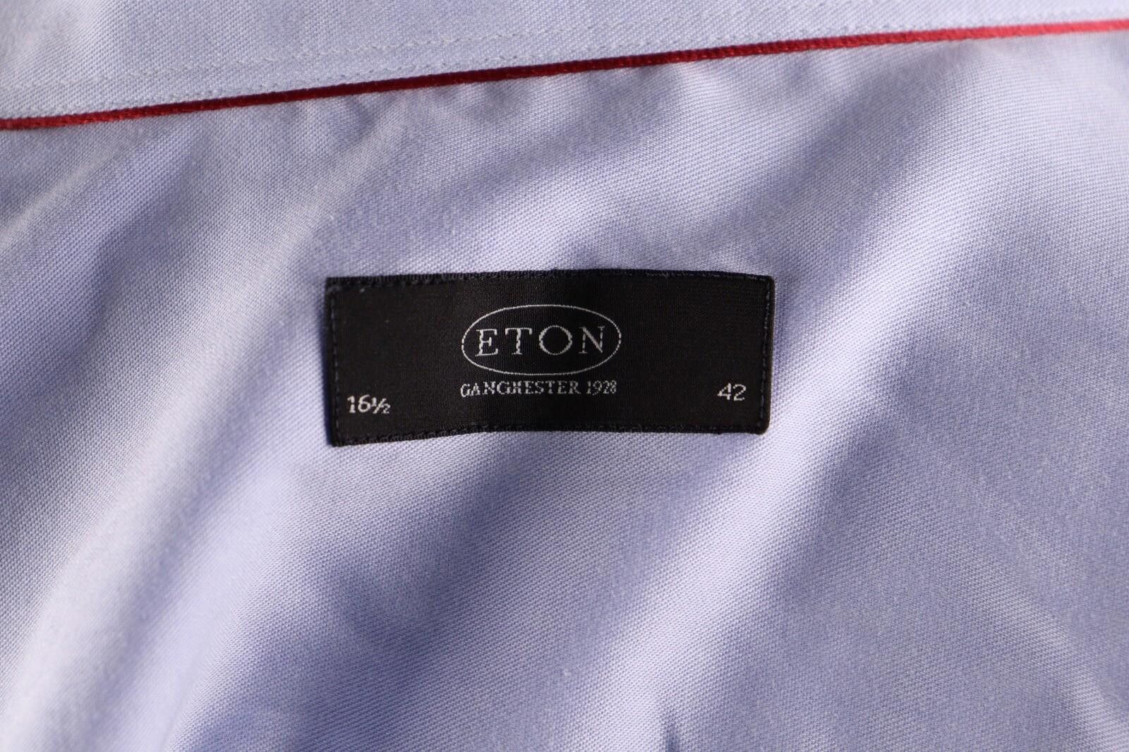 Eton Eton Blue Luxury Long Sleeve Button Down Shirt Size 42 / 16 Size US M / EU 48-50 / 2 - 11 Thumbnail