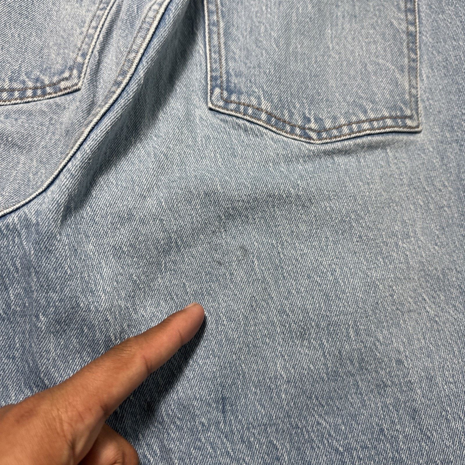 Abercrombie & Fitch Y2k 2000s Abercrombie Fitch Straight Baggy Jeans Ws 31 Size 35" - 6 Thumbnail