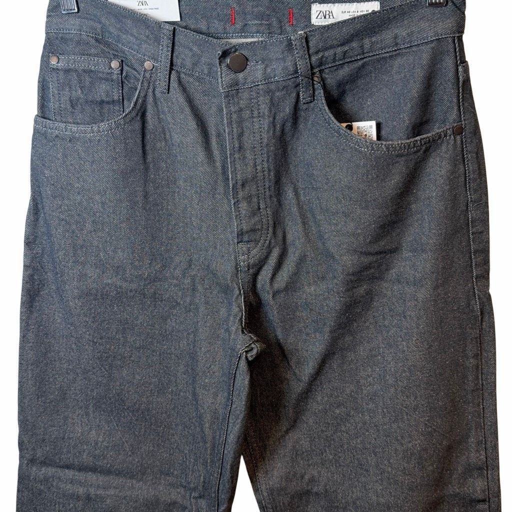 Zara NWT – Zara ZW Collection Full Length Straight Jeans in Anthr Size 30" / US 8 / IT 44 - 3 Thumbnail
