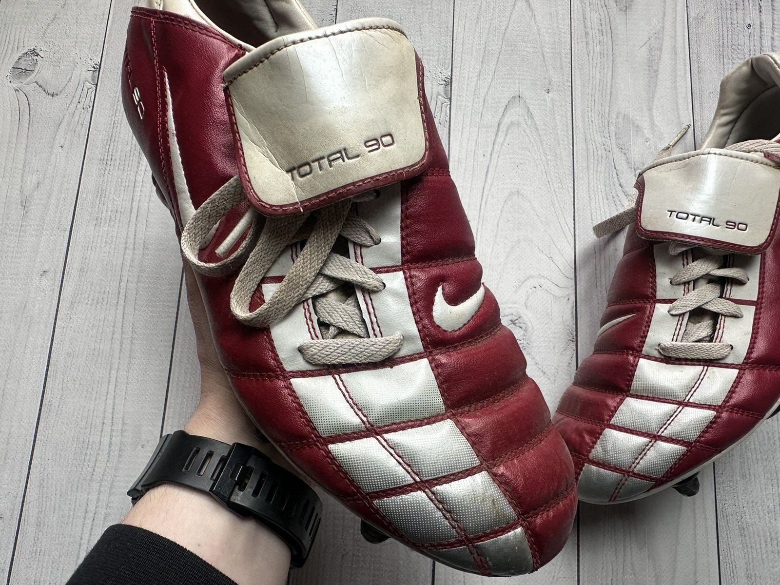 Nike × Vintage Vintage Nike total 90 soccer boots size US 9.5 logo Size US 9.5 / EU 42-43 - 2 Thumbnail