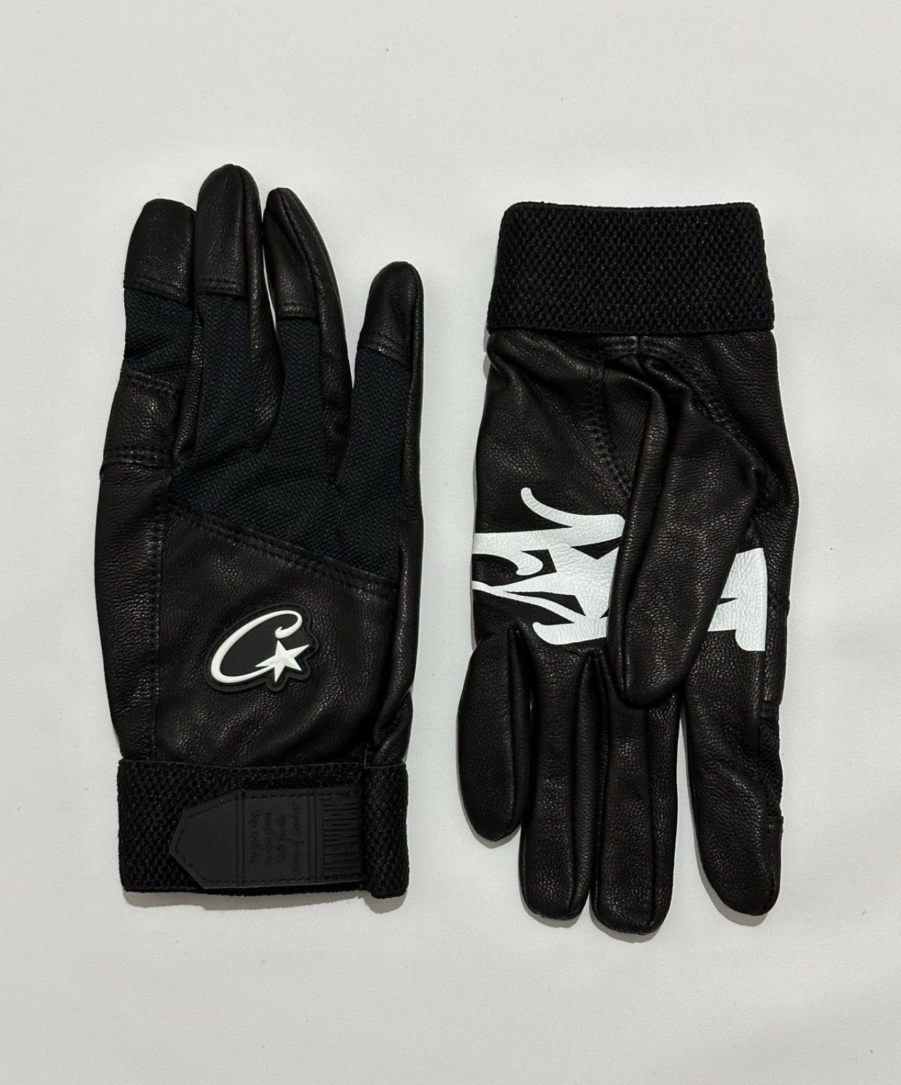 Corteiz Leather Gloves Black - SS23 - US