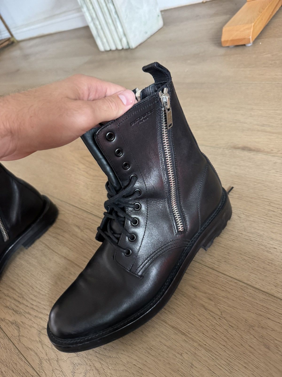 Saint Laurent Paris FW15 Double Zip Rangers Boots Size US 10 / EU 43 - 4 Thumbnail
