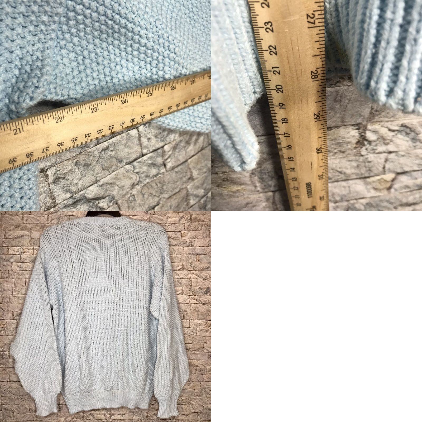 Vintage VINTAGE Lord Jeff Blue Fine Cotton Cable Knit Pullover Sweater Men’s Medium Size US M / EU 48-50 / 2 - 8 Thumbnail