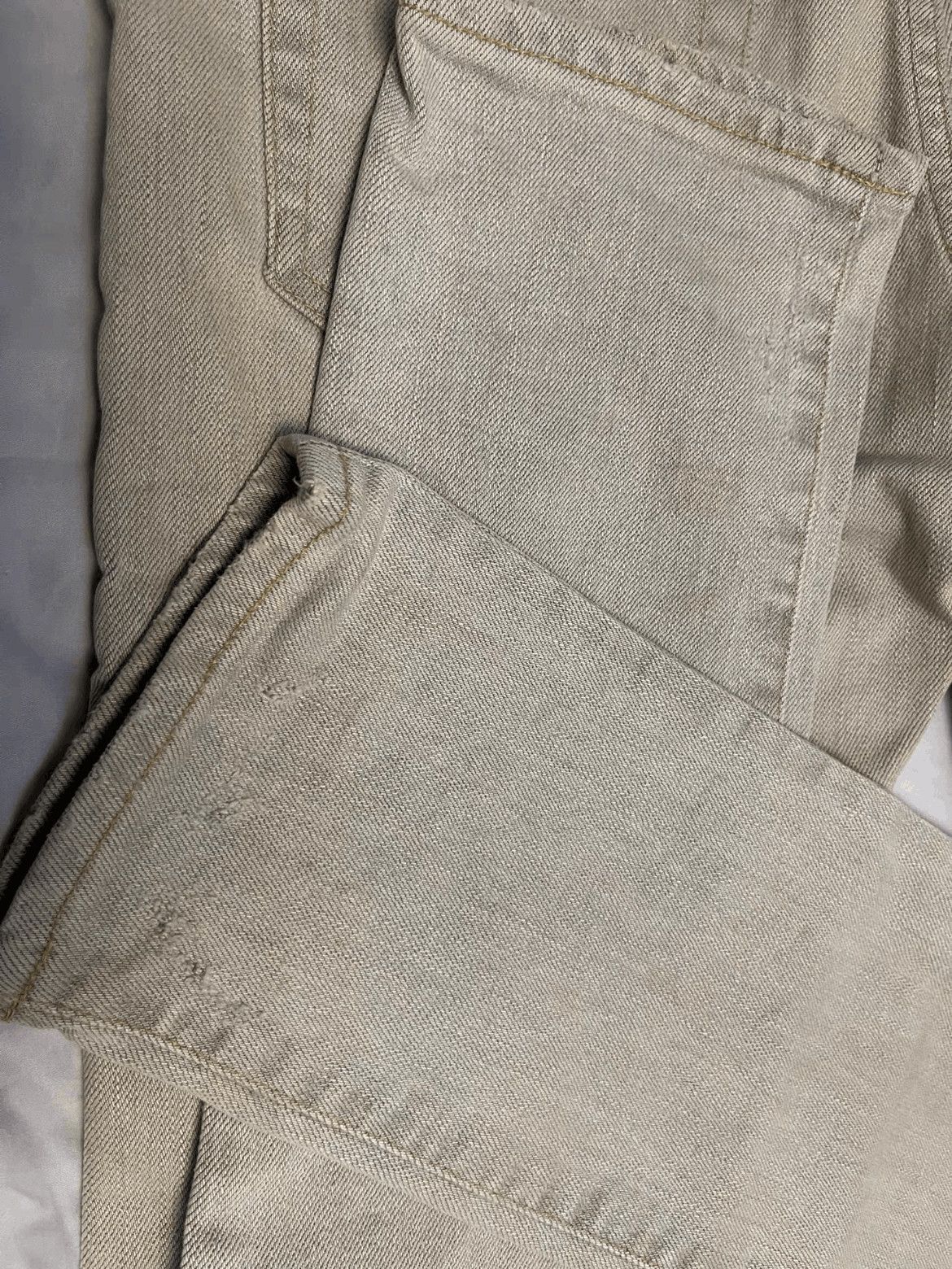 Saint Laurent Paris Saint Laurent Paris 14SS Distressed Mud Washed Denim Size US 30 / EU 46 - 4 Thumbnail