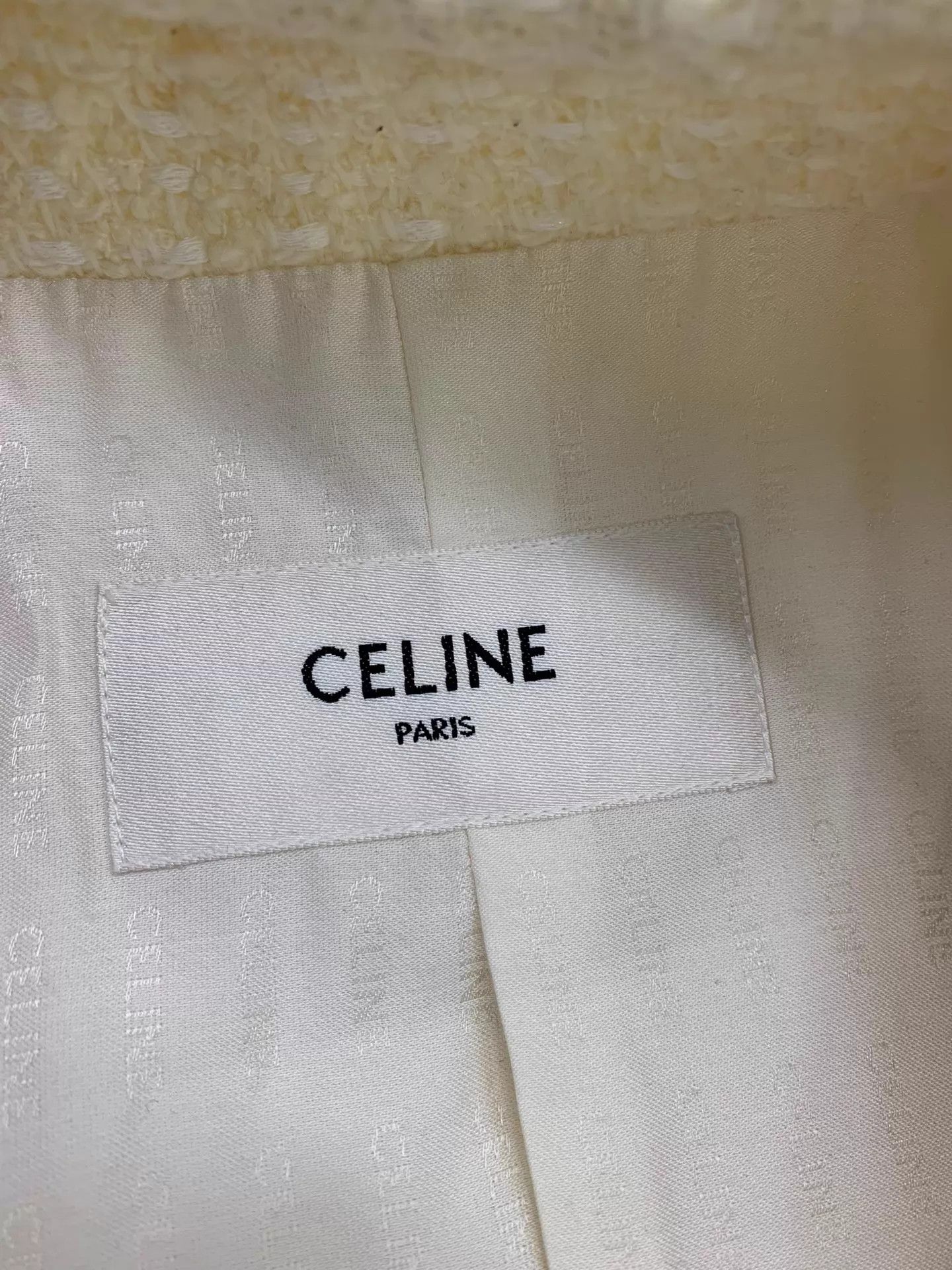 Celine Celine white gold button woven jacket FR 38 new Size XS / US 0-2 / IT 36-38 - 4 Thumbnail