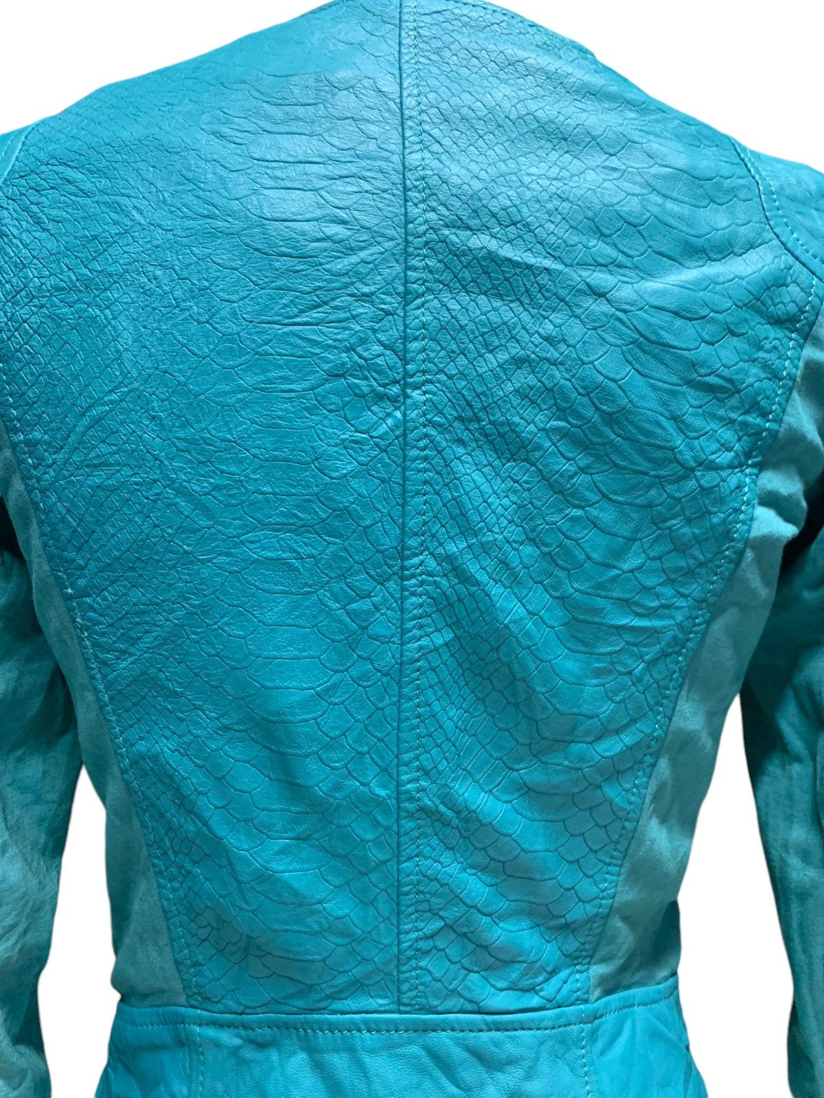 Imperial × Vintage IMPERIAL TURQUOISE PLEATHER JACKET Size US S / EU 44-46 / 1 - 8 Thumbnail